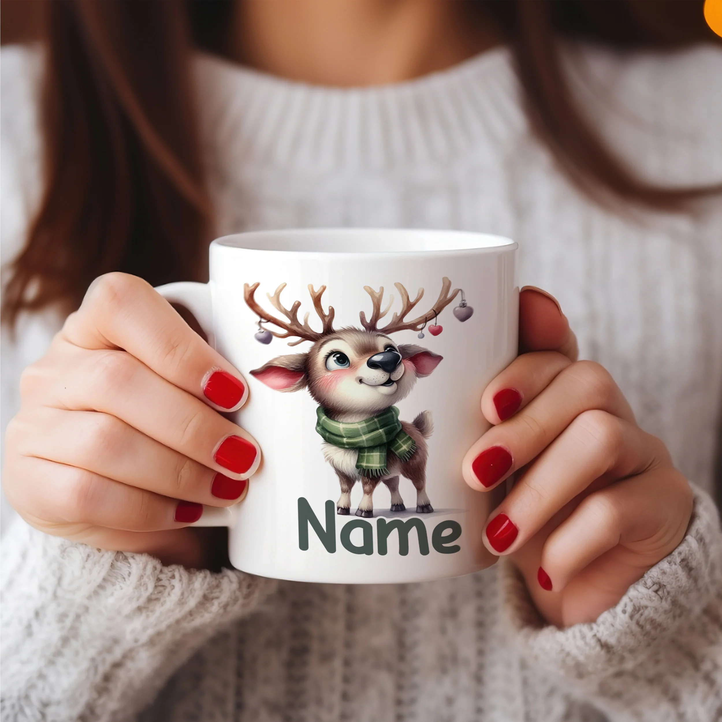 Tasse Reh - Ein Hauch von Winterzauber - Image 4