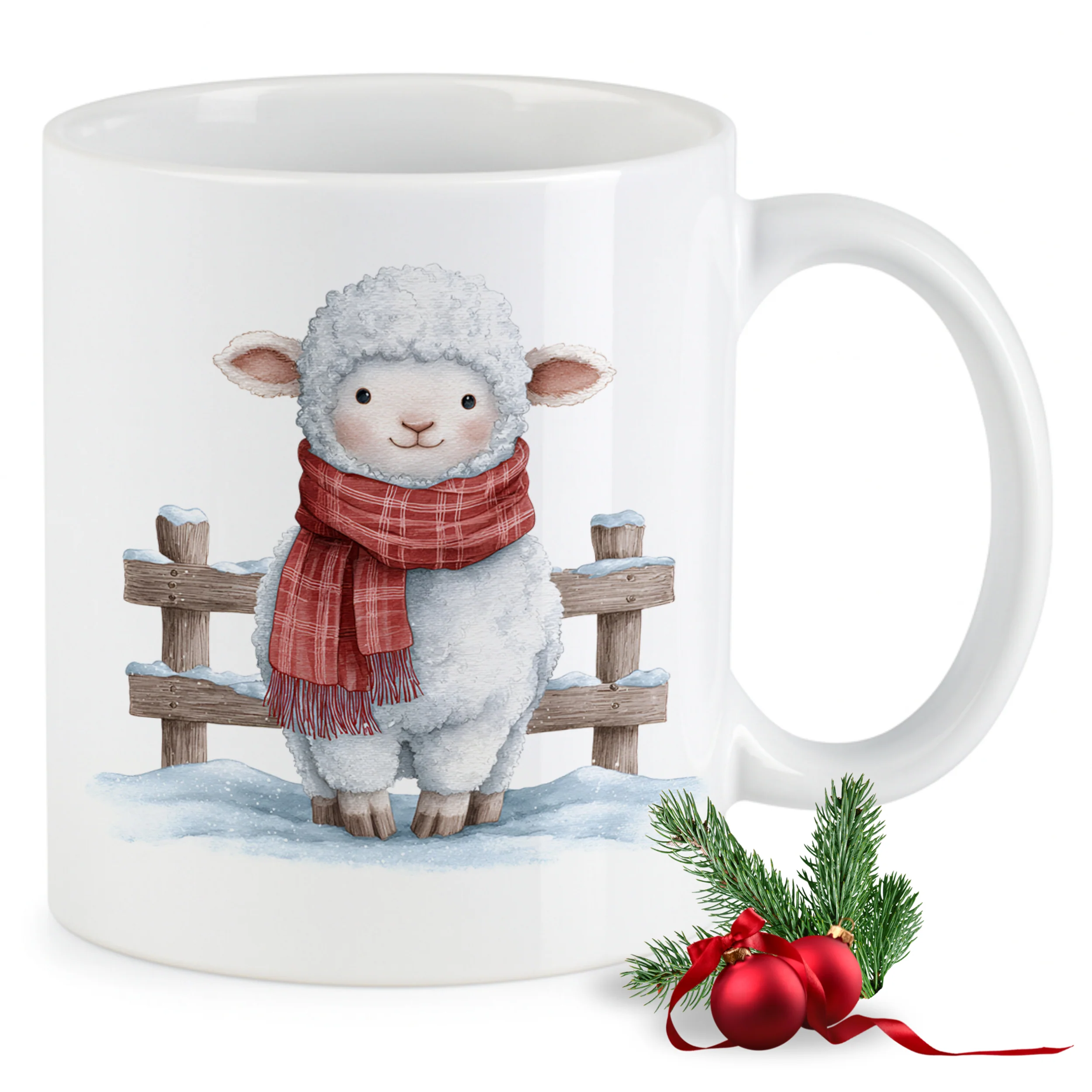Tasse Schaf mit Schal