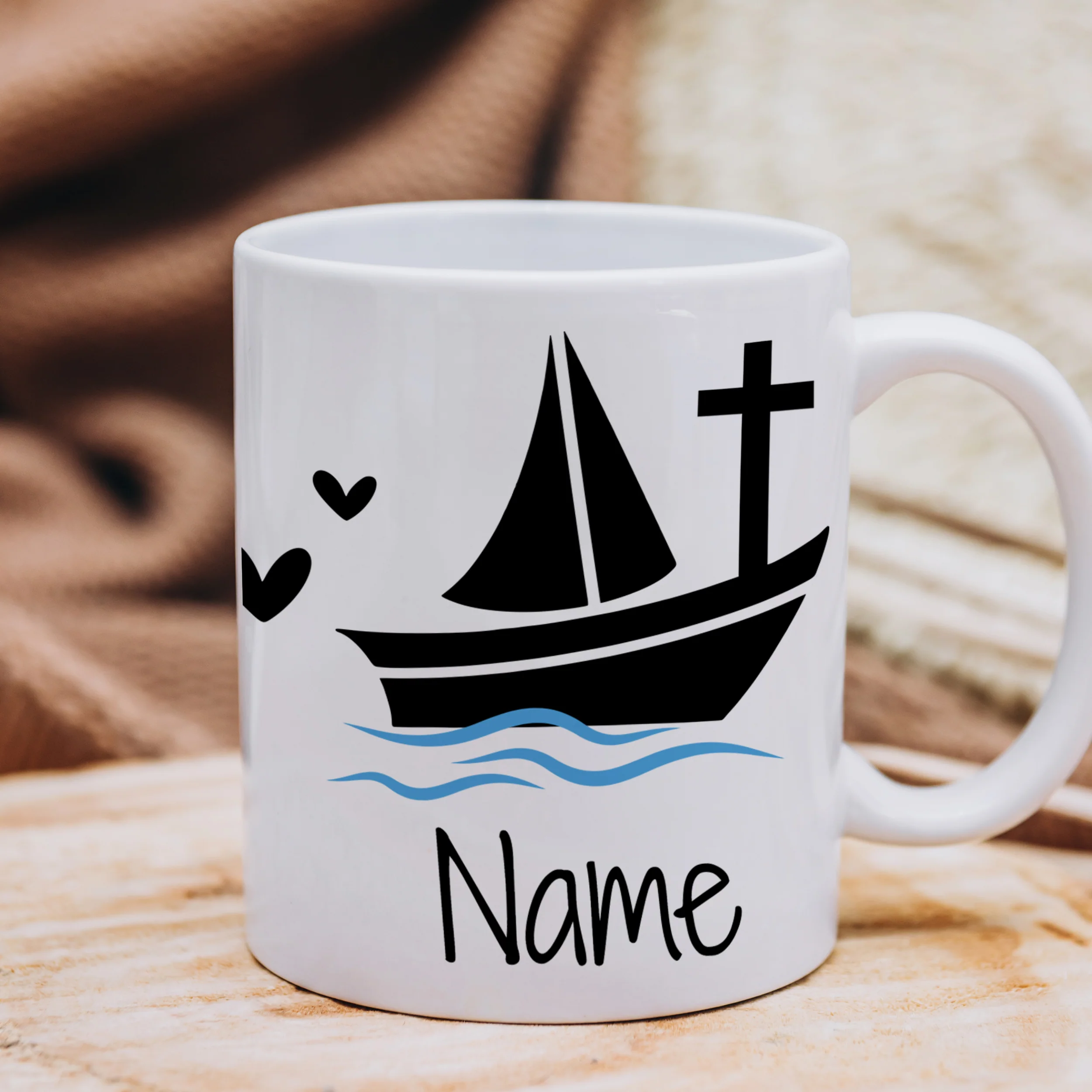 Tasse Segelboot zur Taufe - Image 4