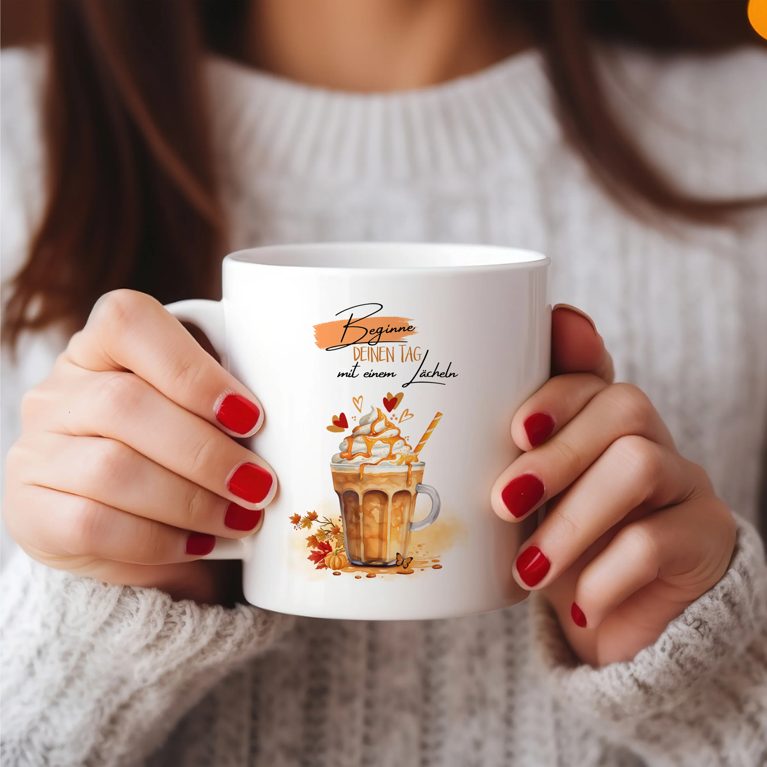 Tasse Spruch "Beginne deinen Tag positiv" - Image 2