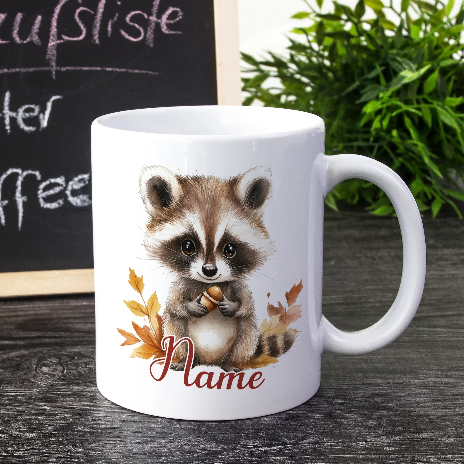 Tasse Waschbär im Herbst - Image 2