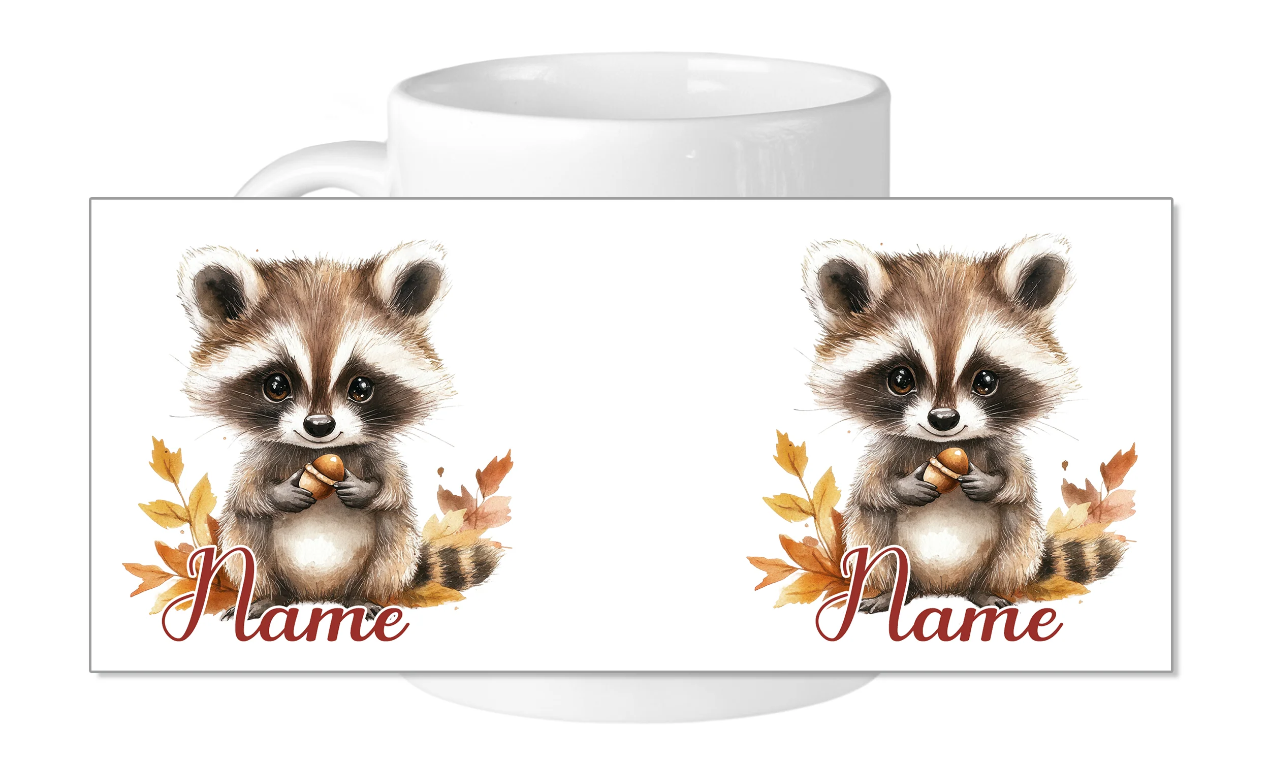 Tasse Waschbär im Herbst - Image 5