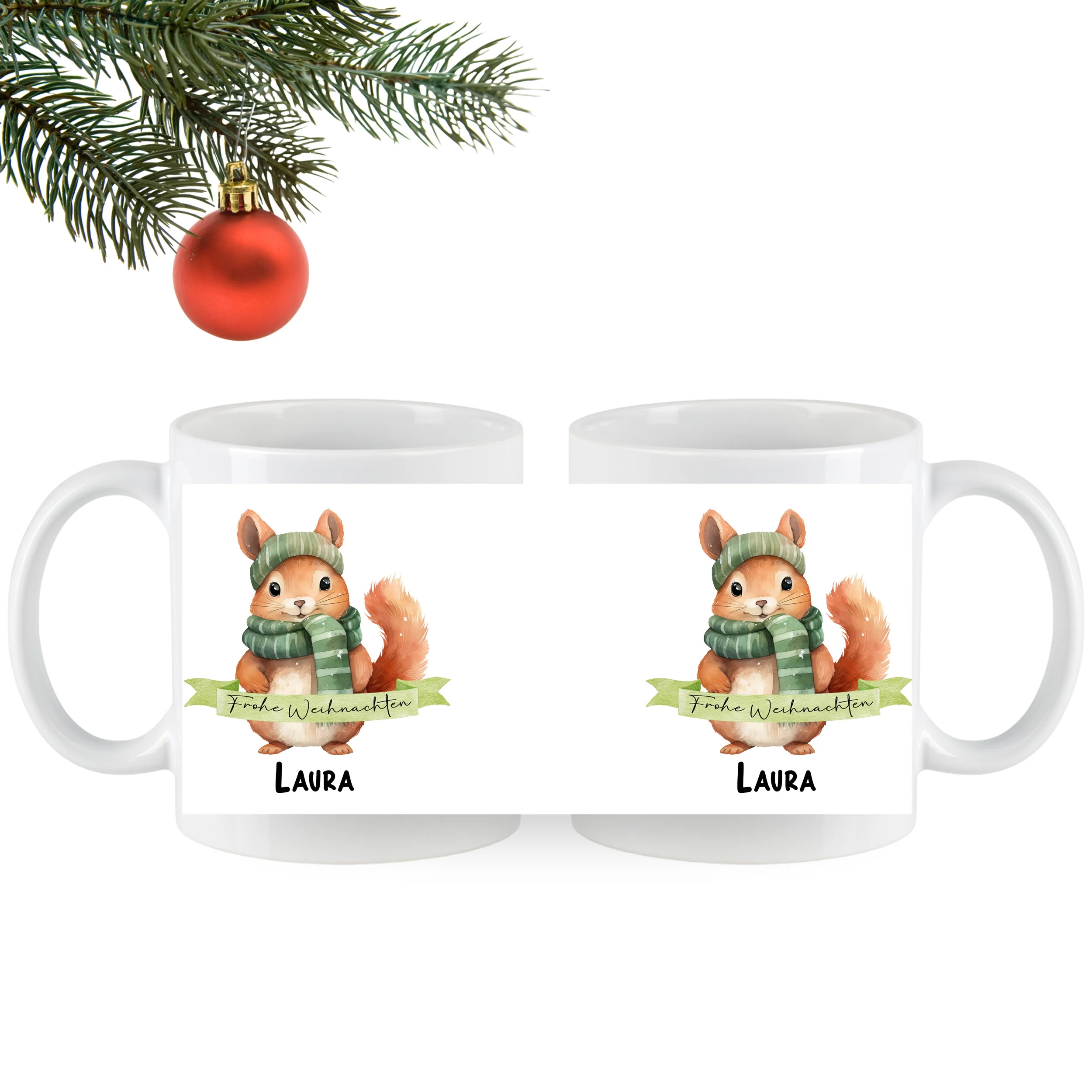 Tasse Weihnachts-Eichhörnchen - Image 5