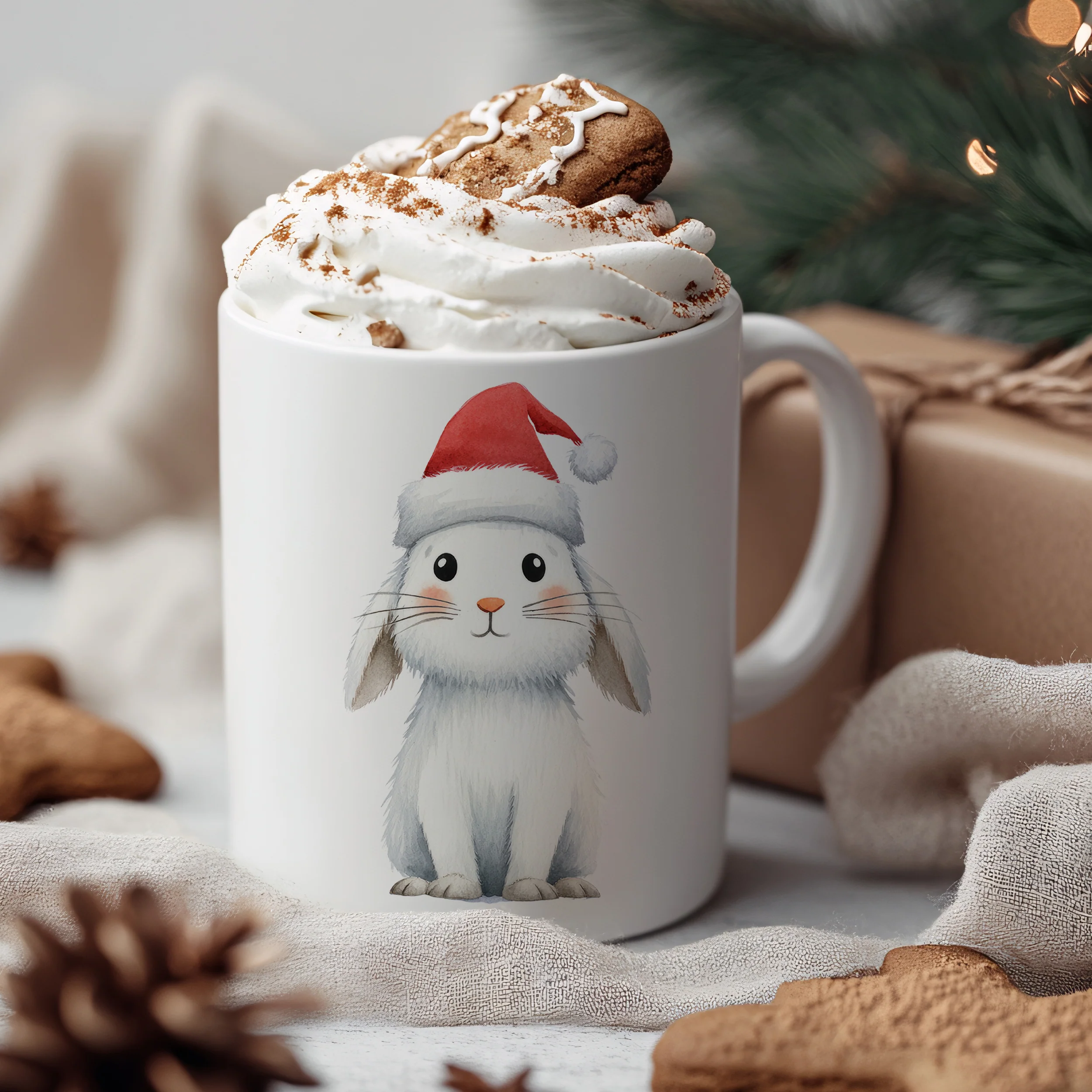 Tasse Weihnachts-Hase - Image 3