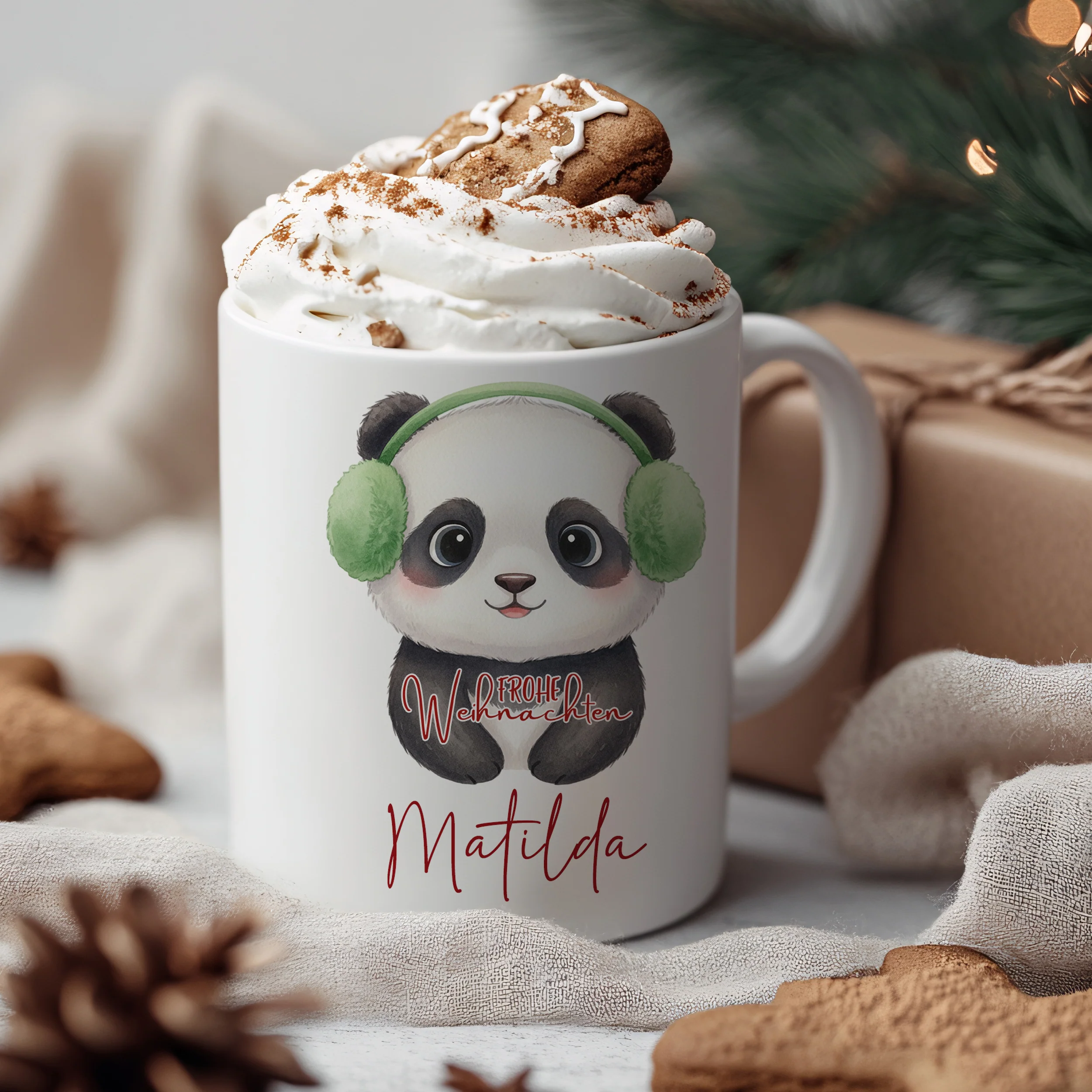 Tasse Weihnachts-Panda - Image 3