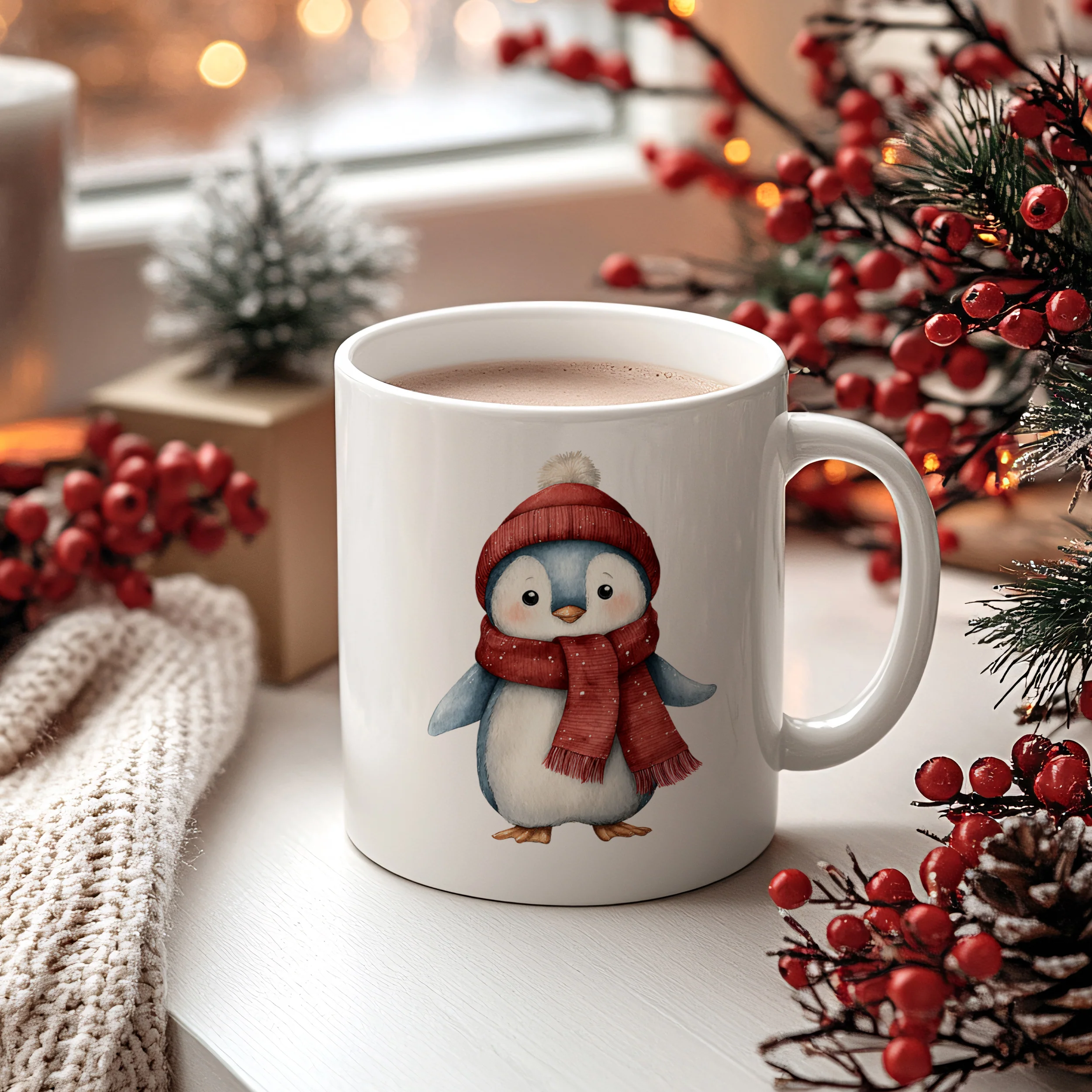 Tasse Weihnachts-Pinguin - Image 2