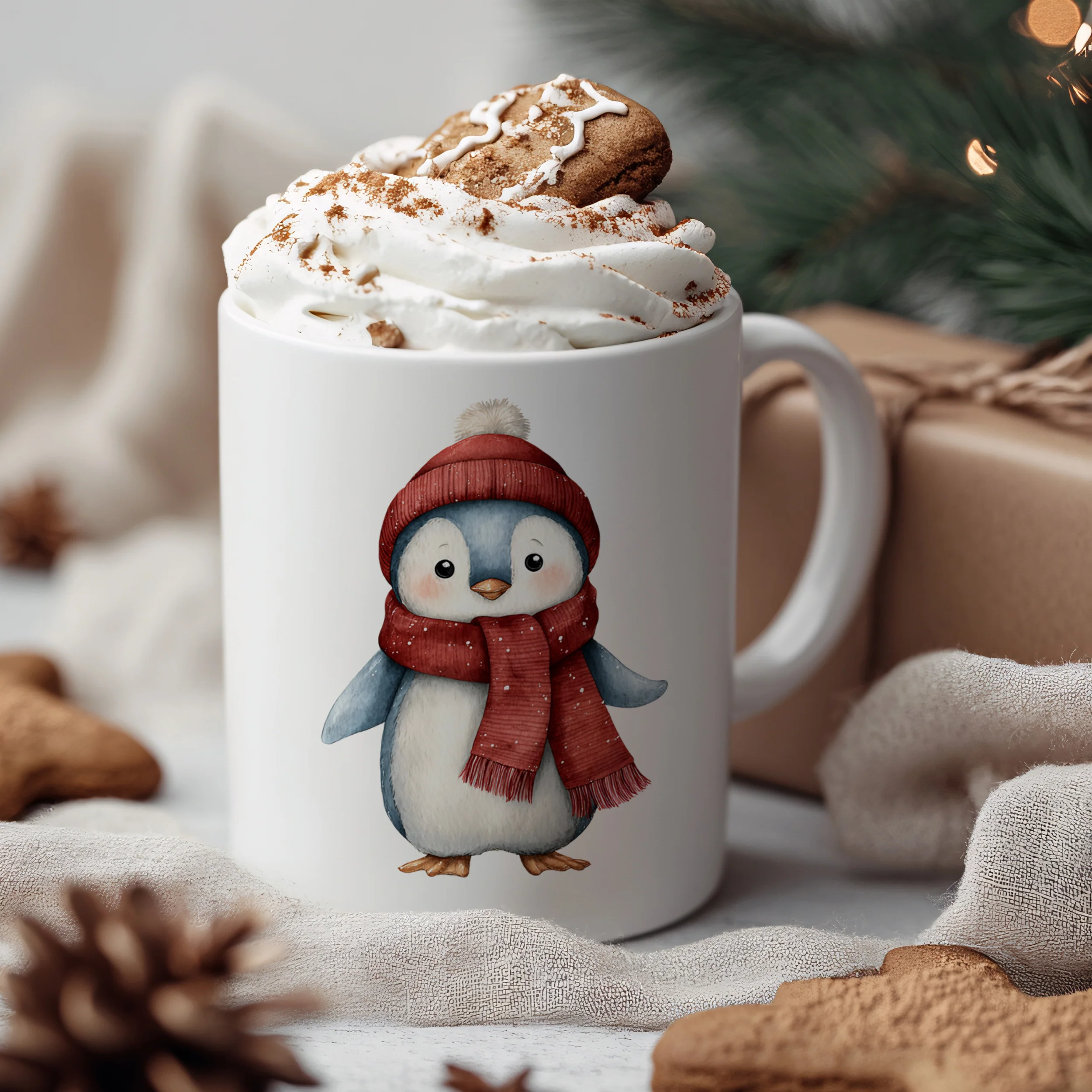 Tasse Weihnachts-Pinguin - Image 3