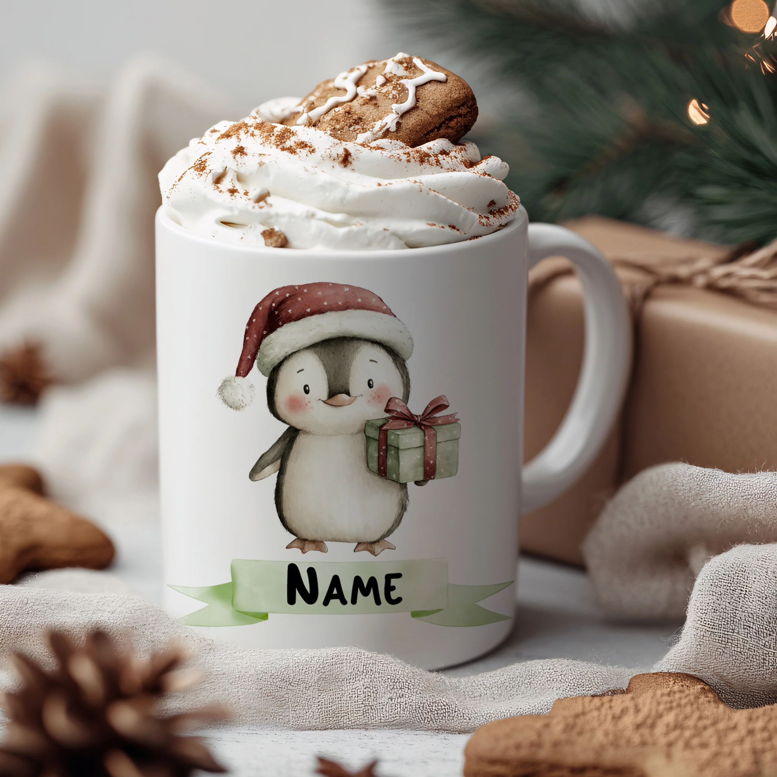 Tasse Weihnachts-Pinguin - Image 3