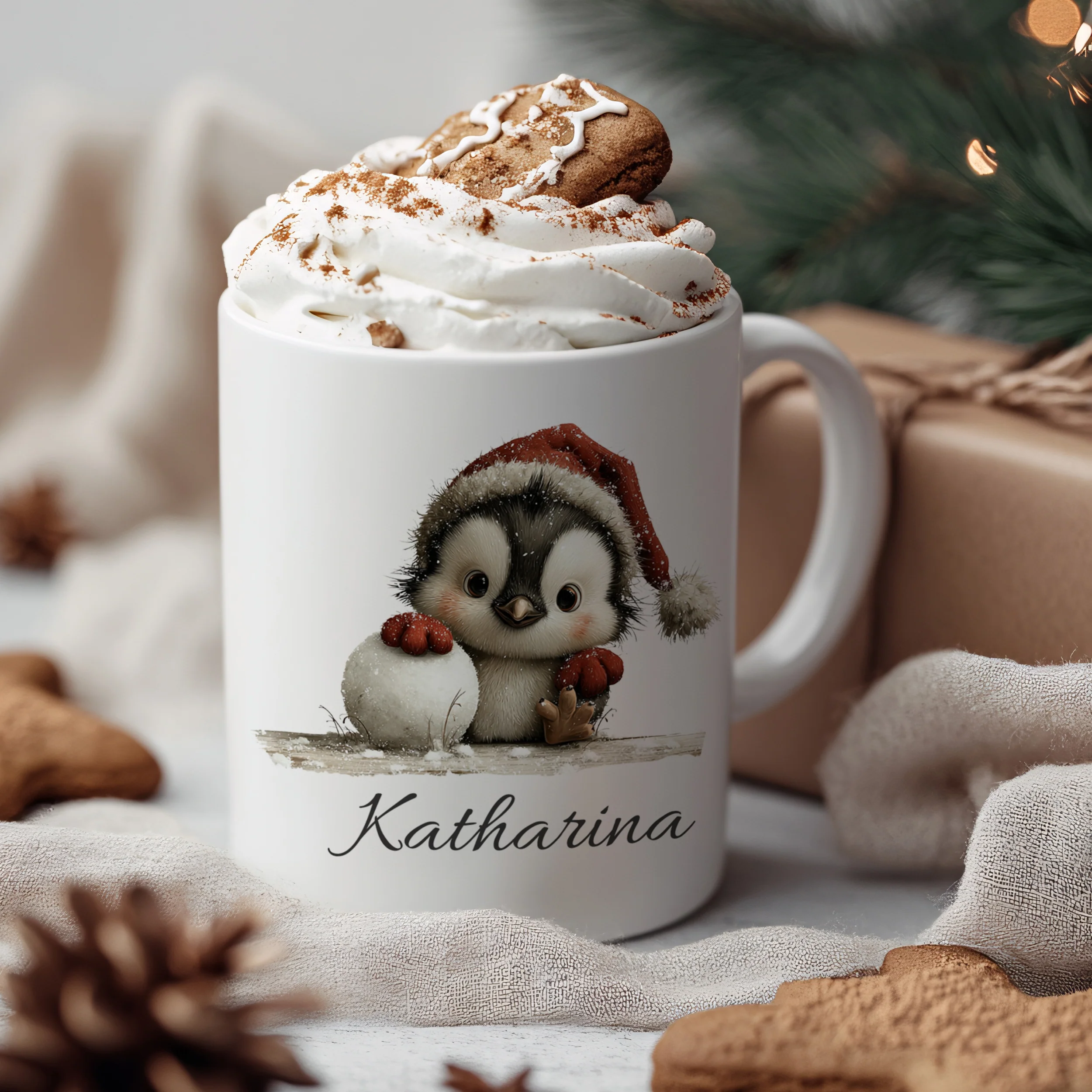 Tasse Weihnachts-Pinguin - Image 3