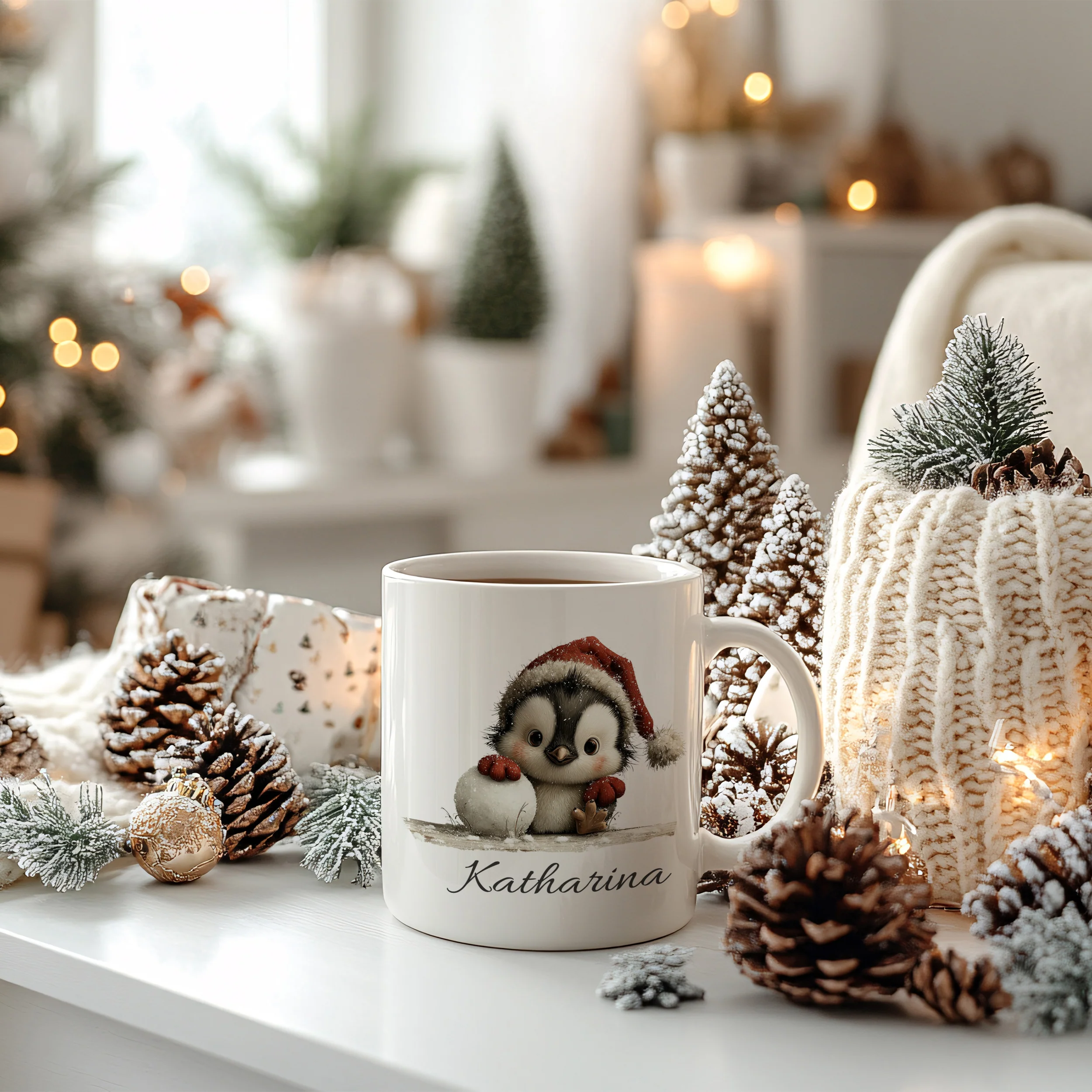 Tasse Weihnachts-Pinguin - Image 4