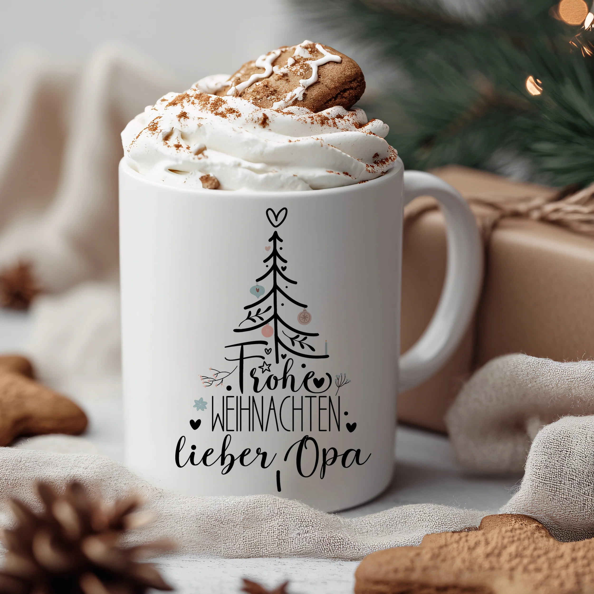 Tasse Weihnachtsbaum - Frohe Weihnachten, lieber Opa - Image 3