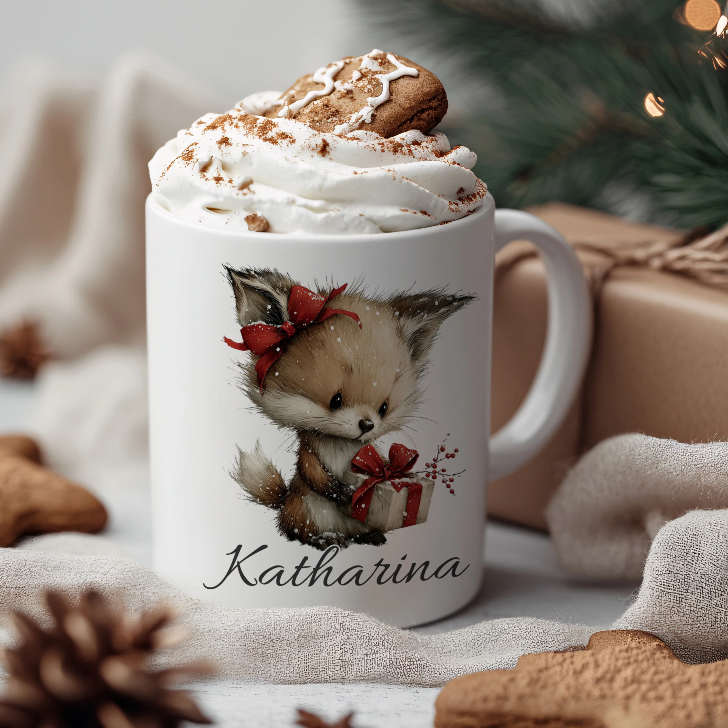 Tasse Weihnachtsfuchs - Image 3
