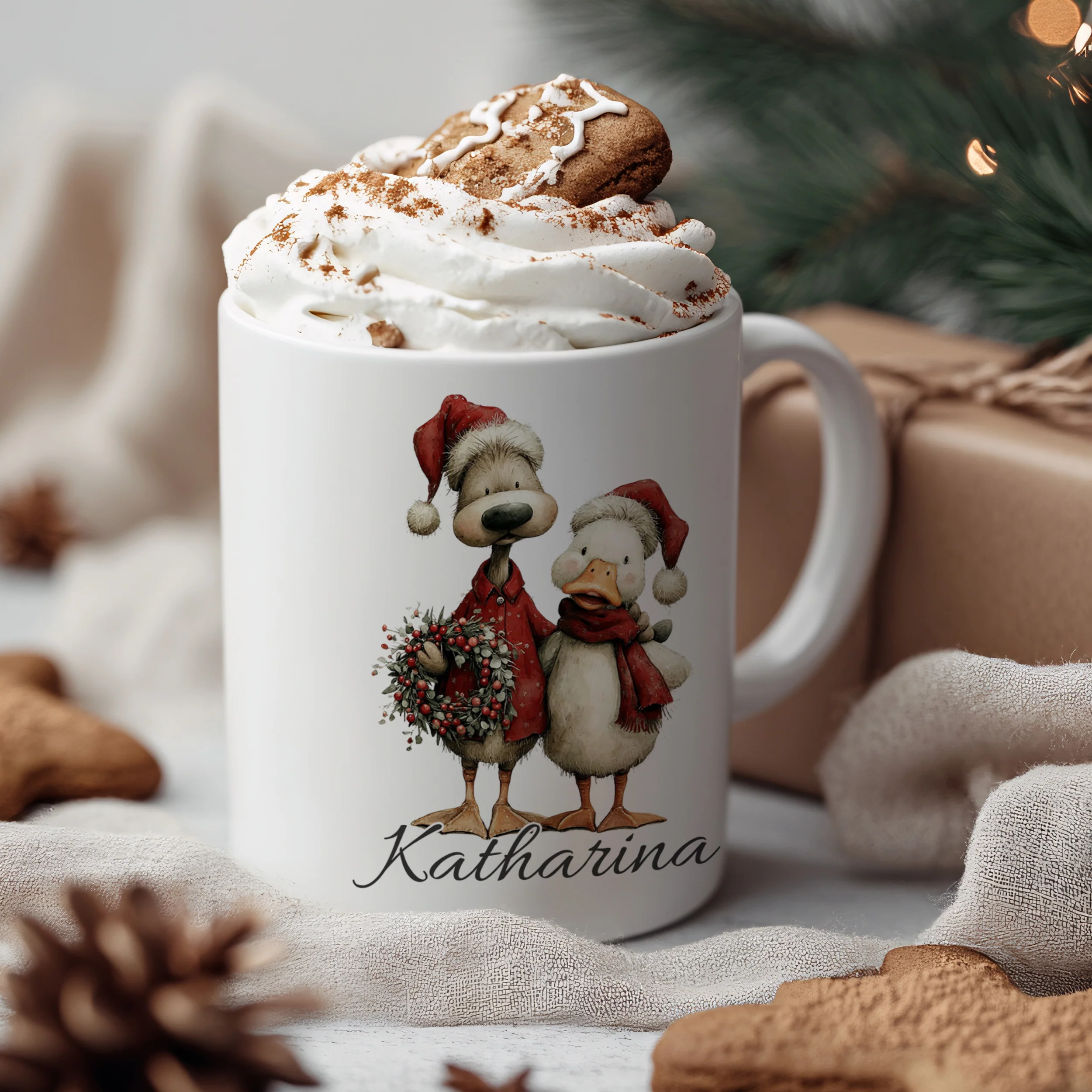 Tasse Weihnachtsgänse - Image 3