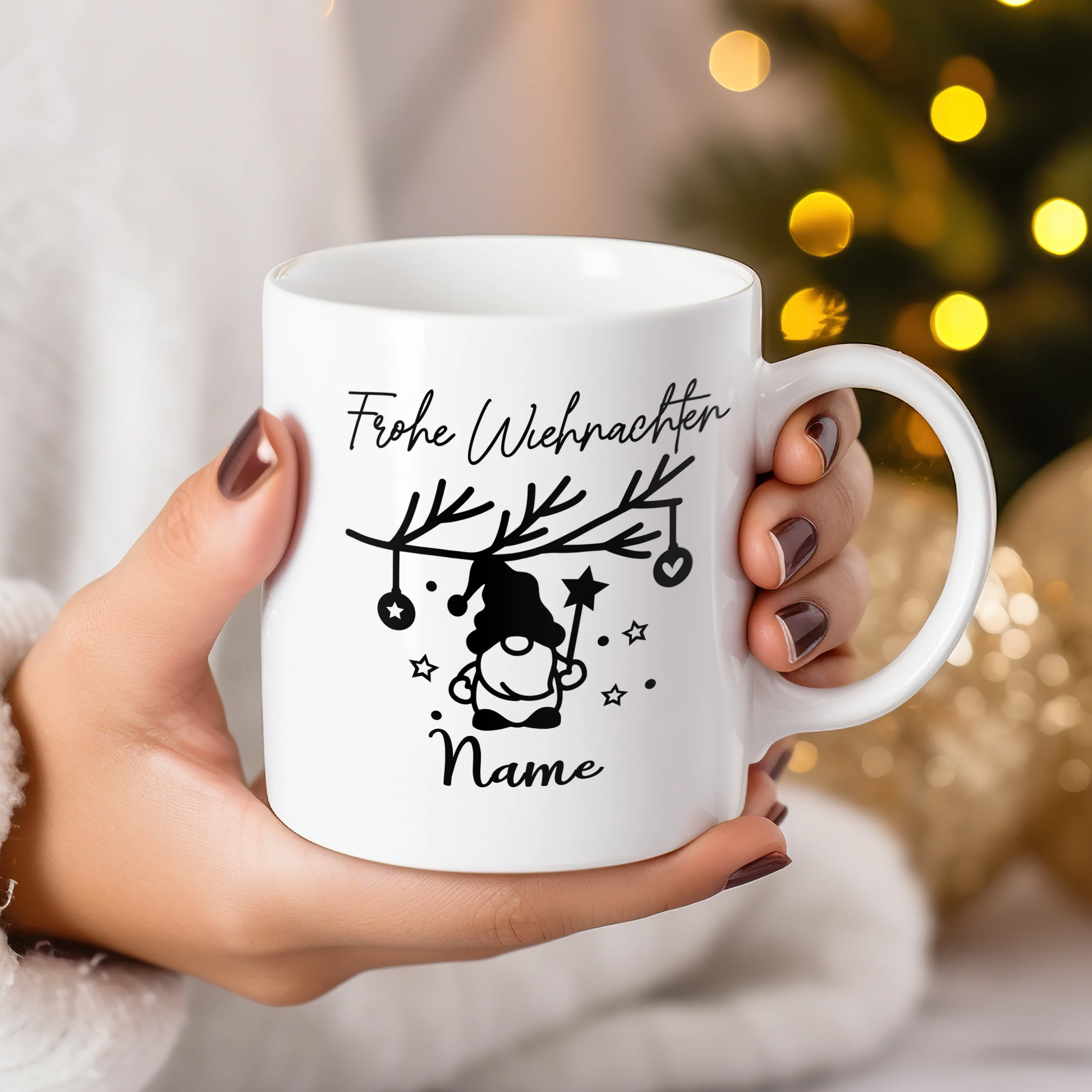 Tasse Weihnachtsgnom - Frohe Weihnachten mit persönlicher Note - Image 3