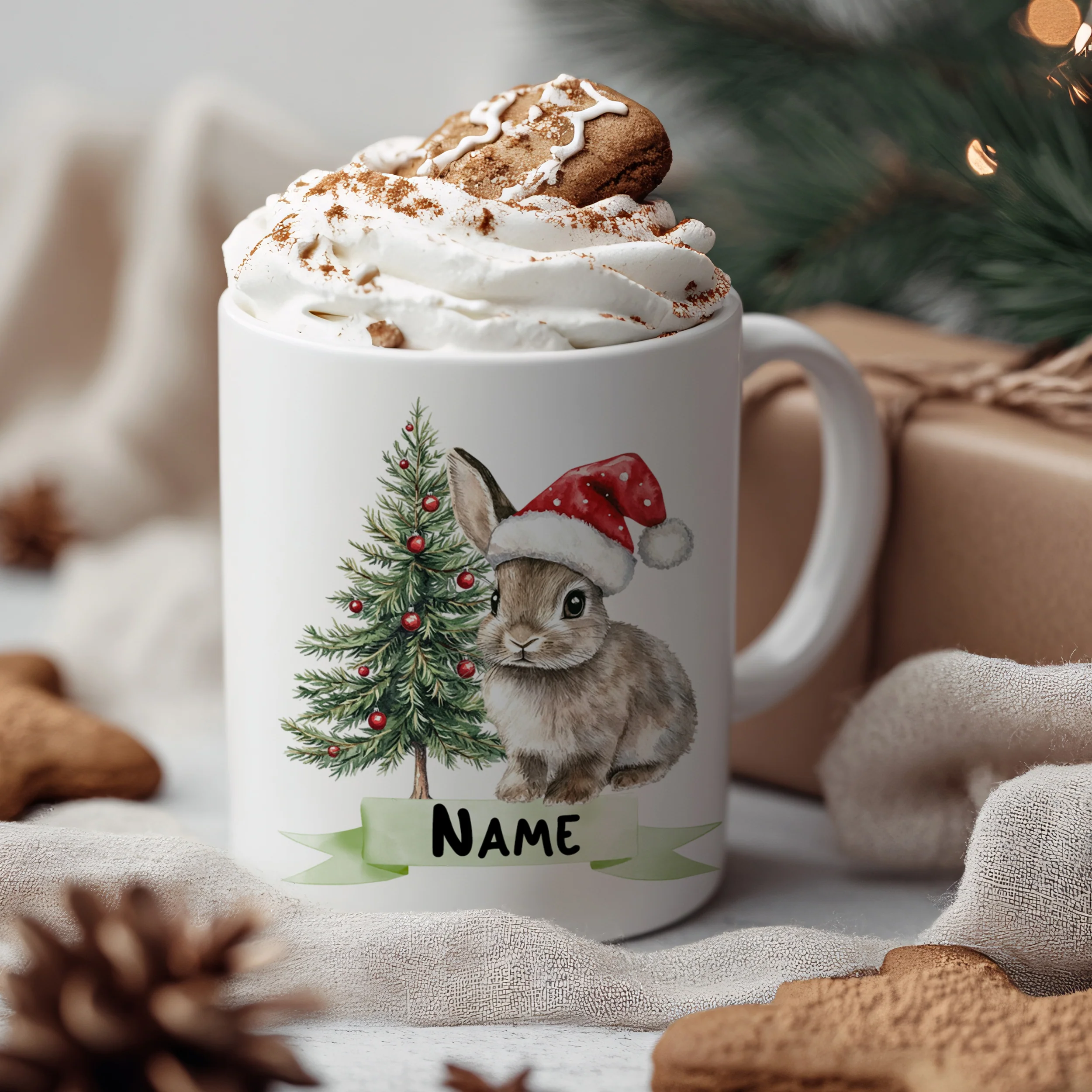 Tasse Weihnachtskaninchen - Image 3