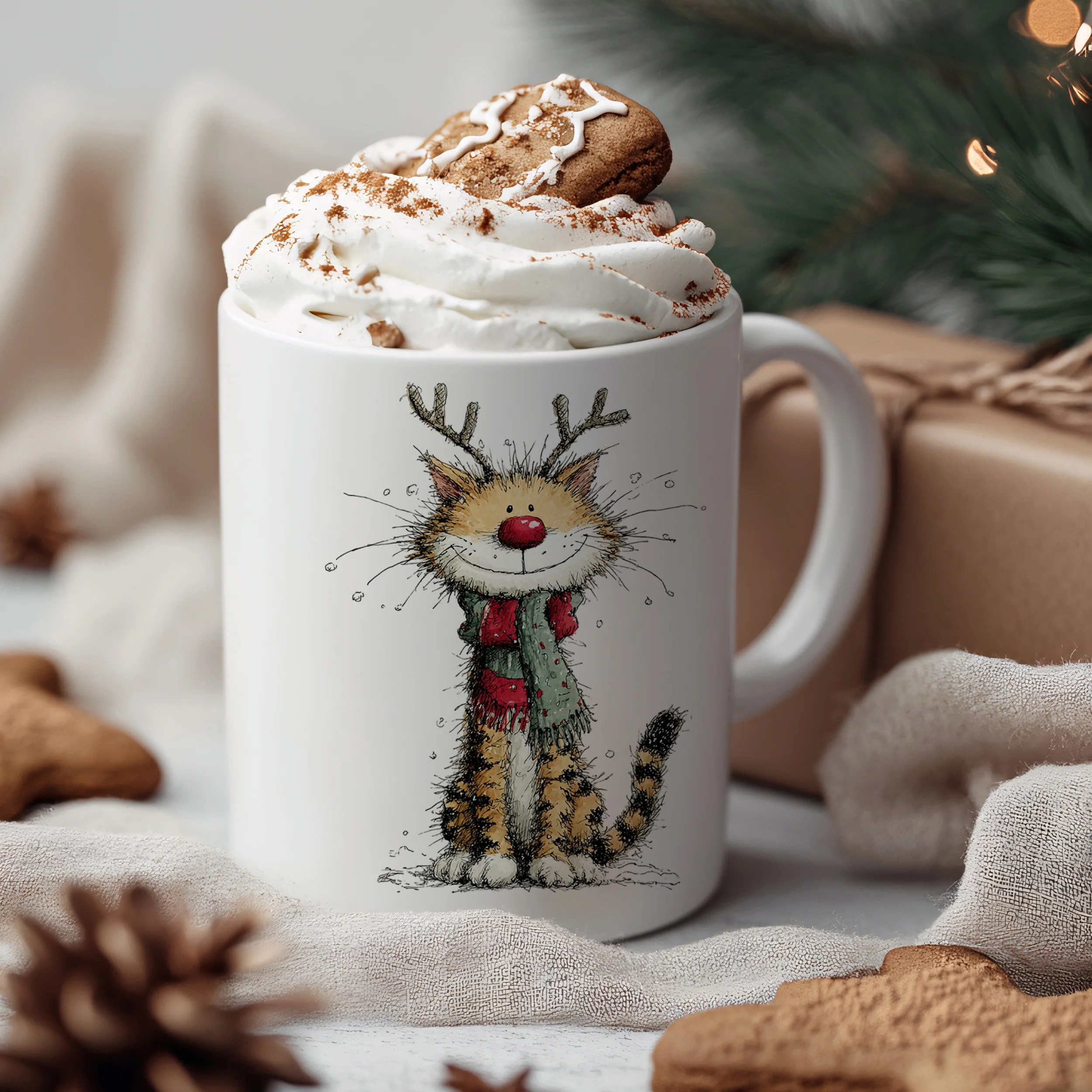 Tasse Weihnachtskatze - Image 3