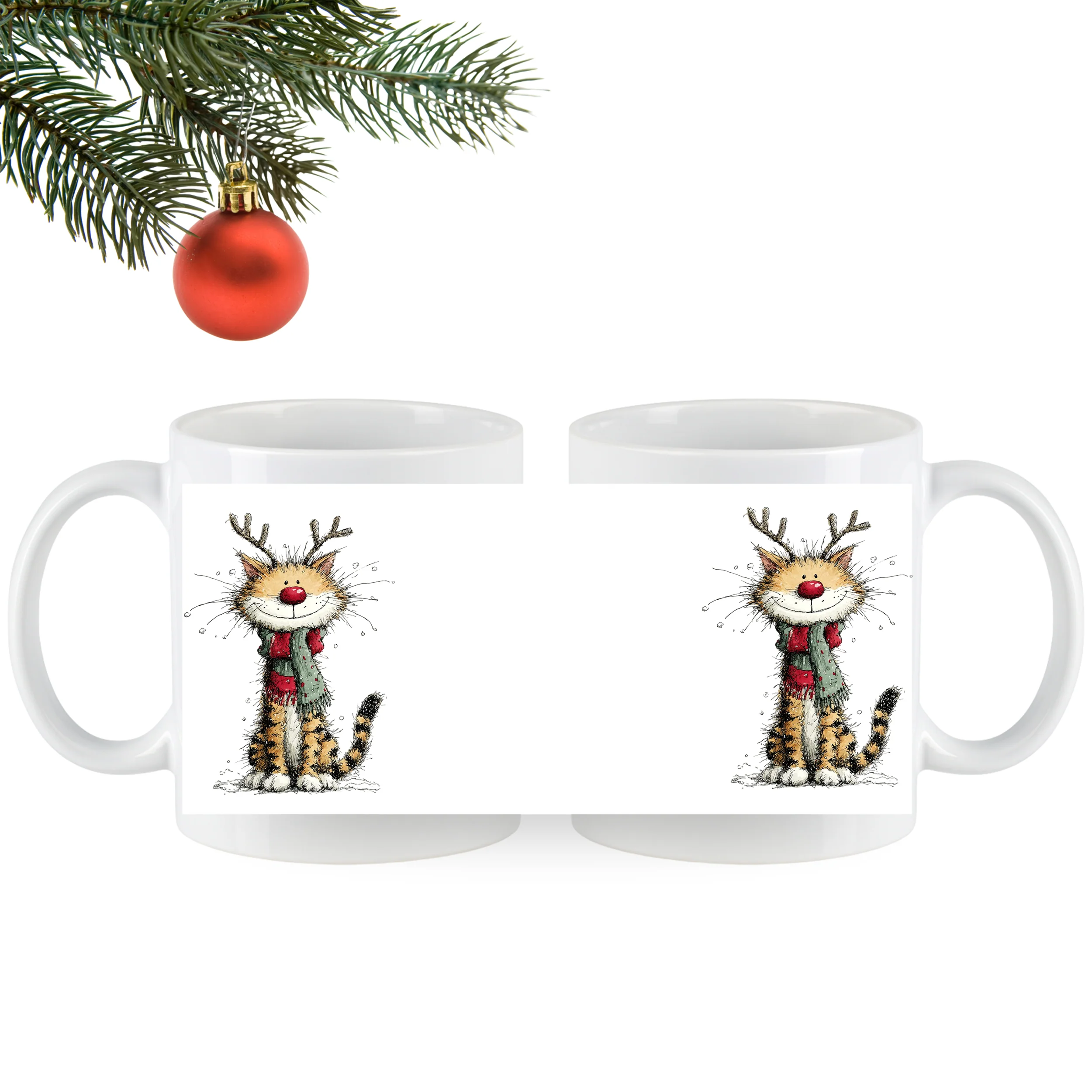 Tasse Weihnachtskatze - Image 5