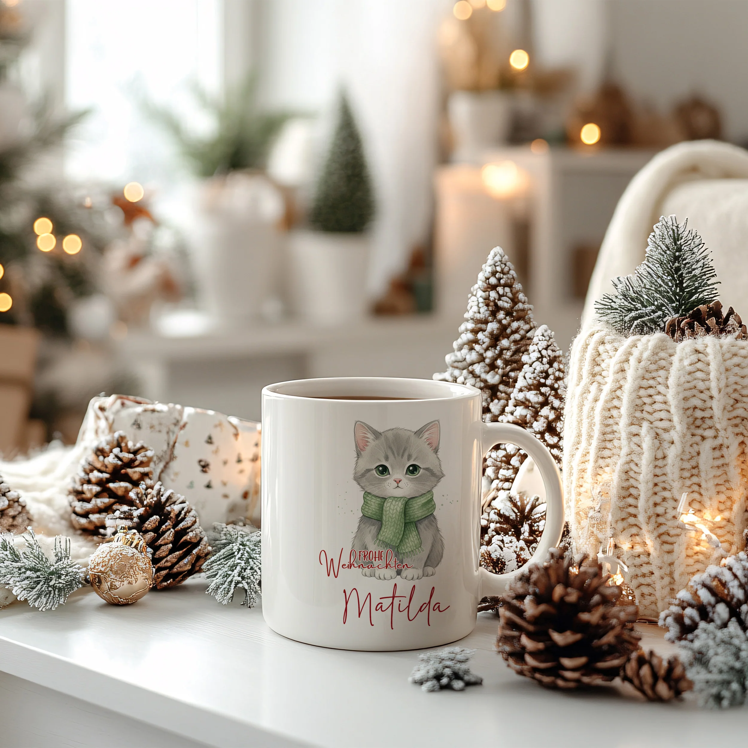 Tasse Weihnachtskatze - Image 4