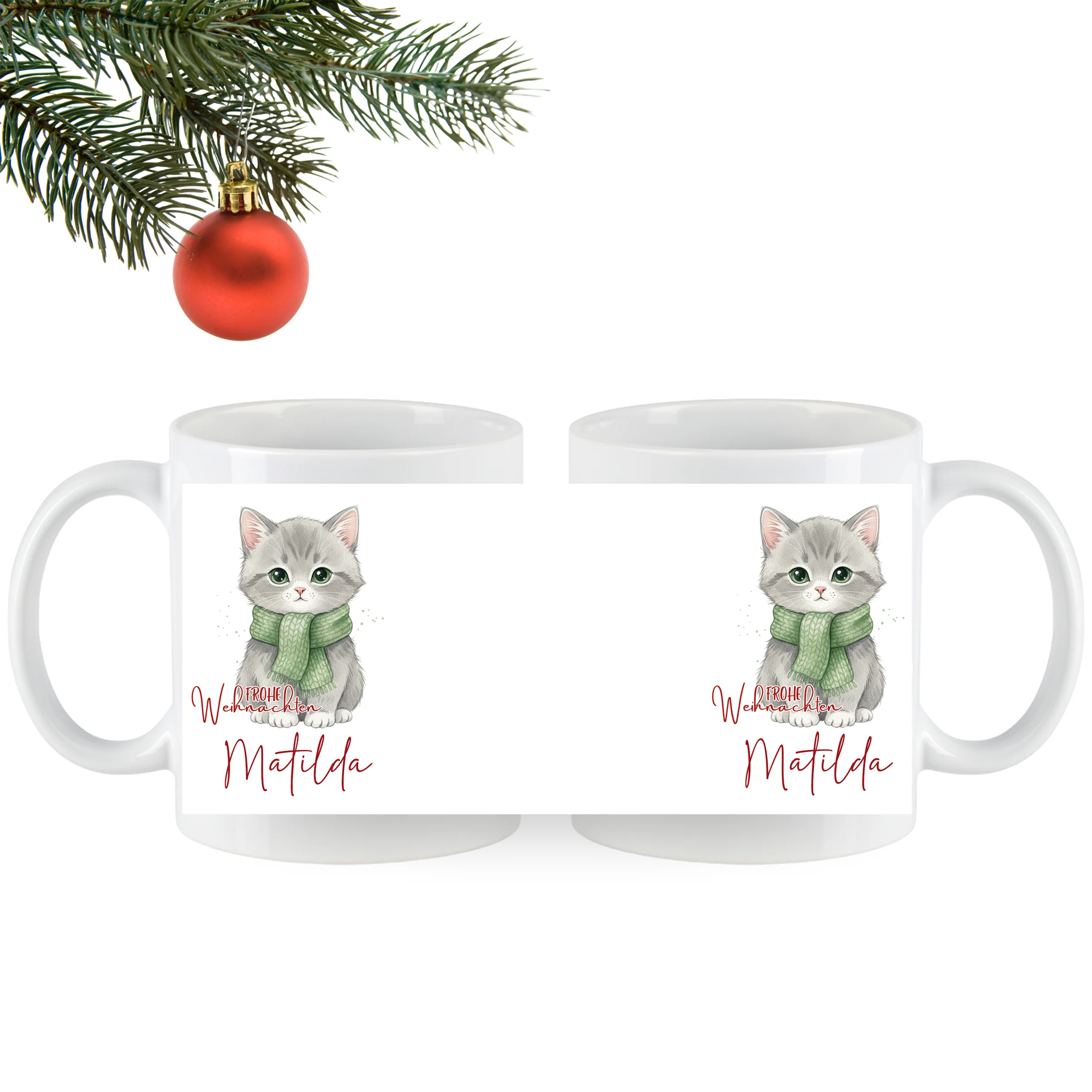 Tasse Weihnachtskatze - Image 5