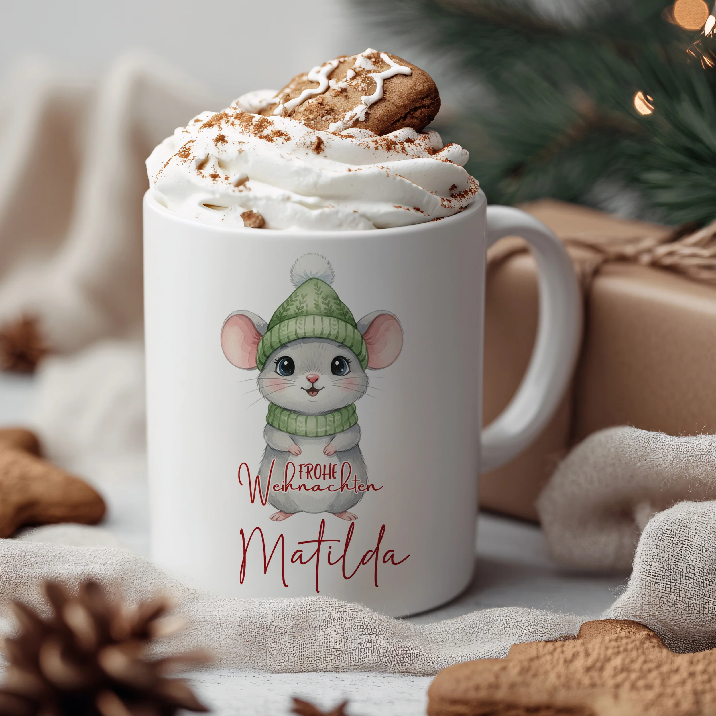 Tasse Weihnachtsmaus - Image 3