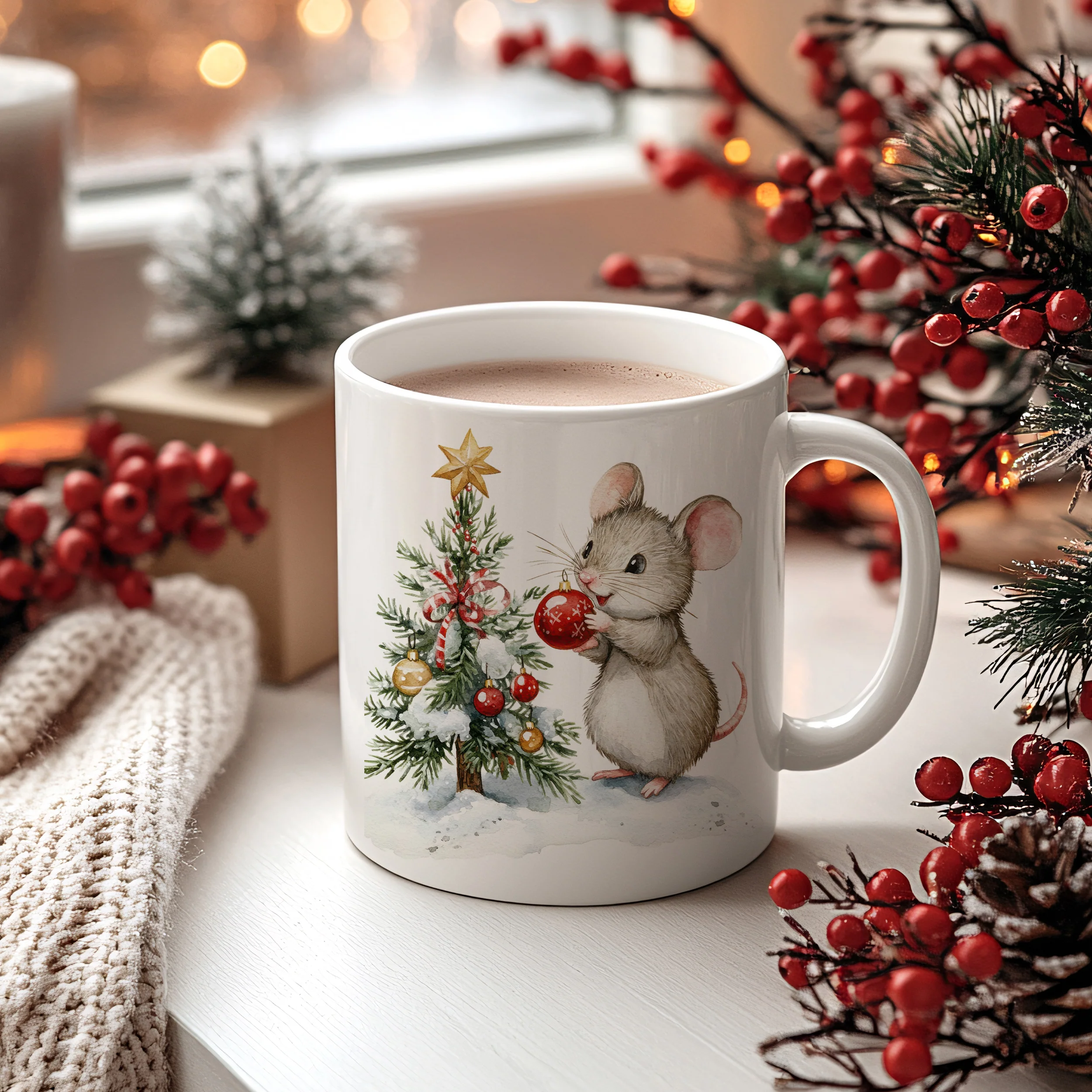 Tasse Weihnachtsmaus - Image 2