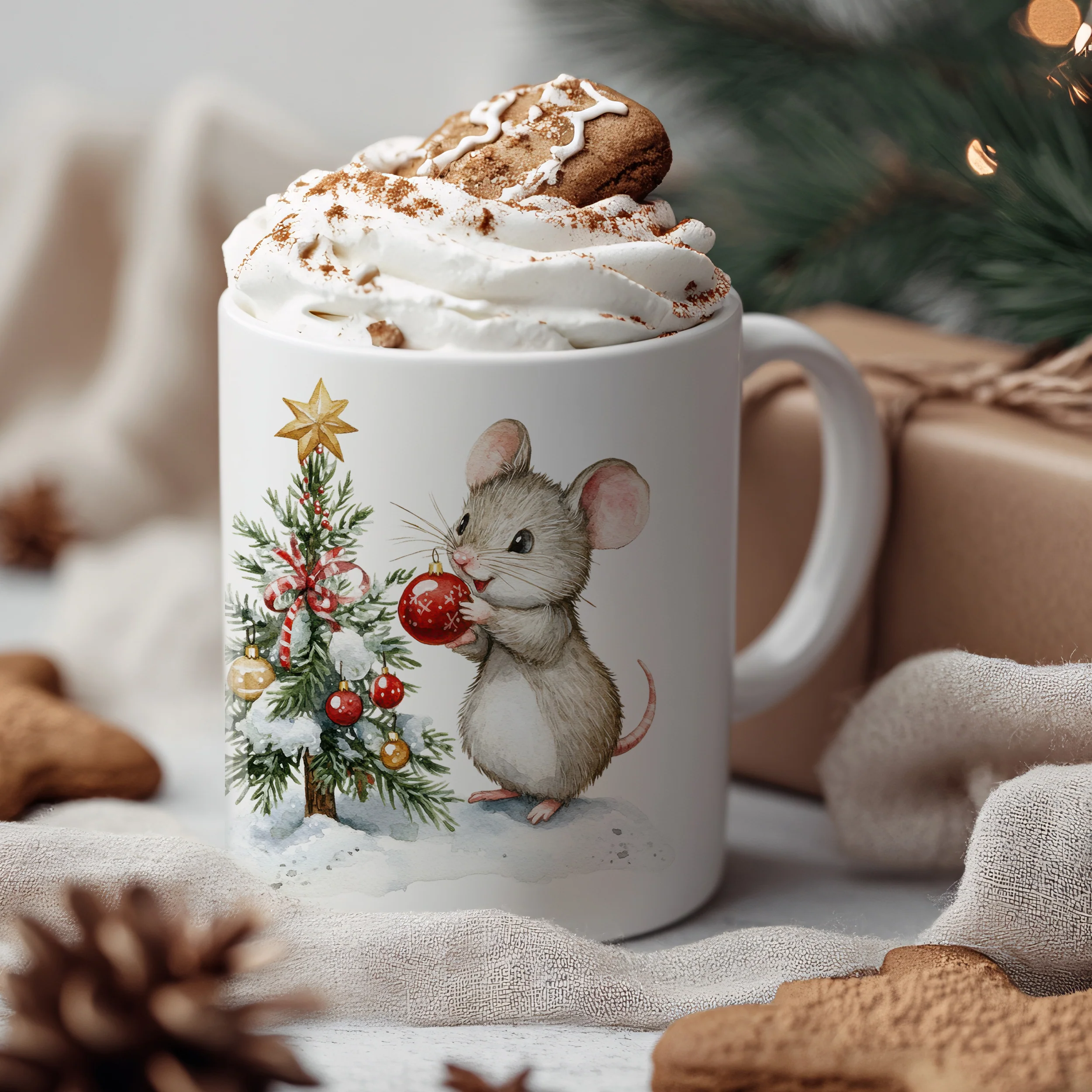 Tasse Weihnachtsmaus - Image 3