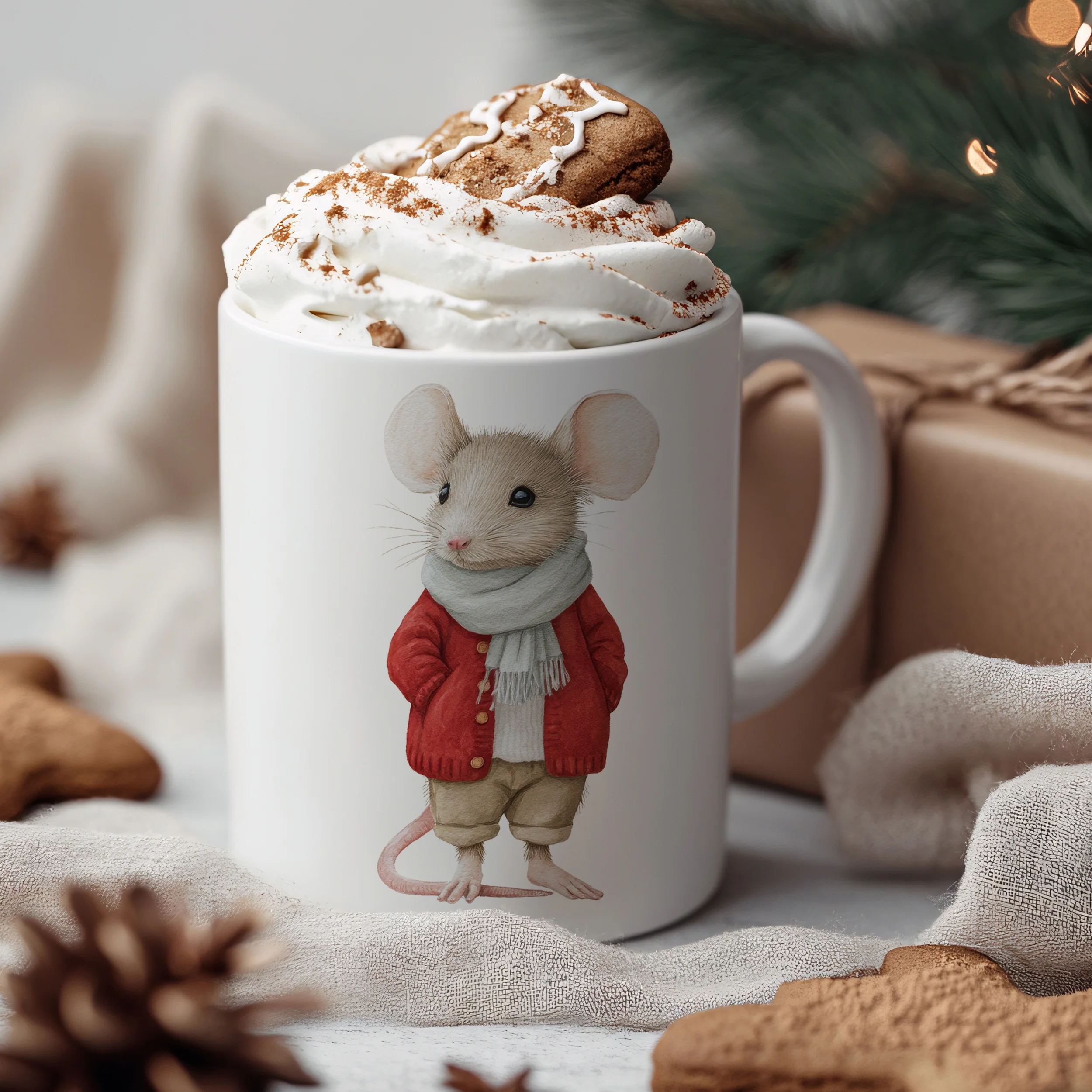 Tasse Weihnachtsmaus - Image 3