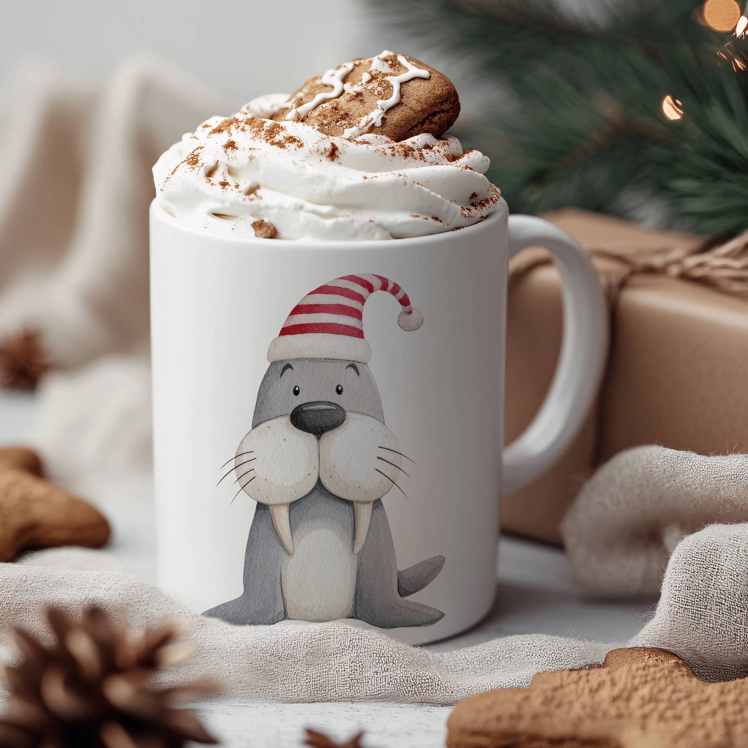Tasse Weihnachtswalross - Image 3