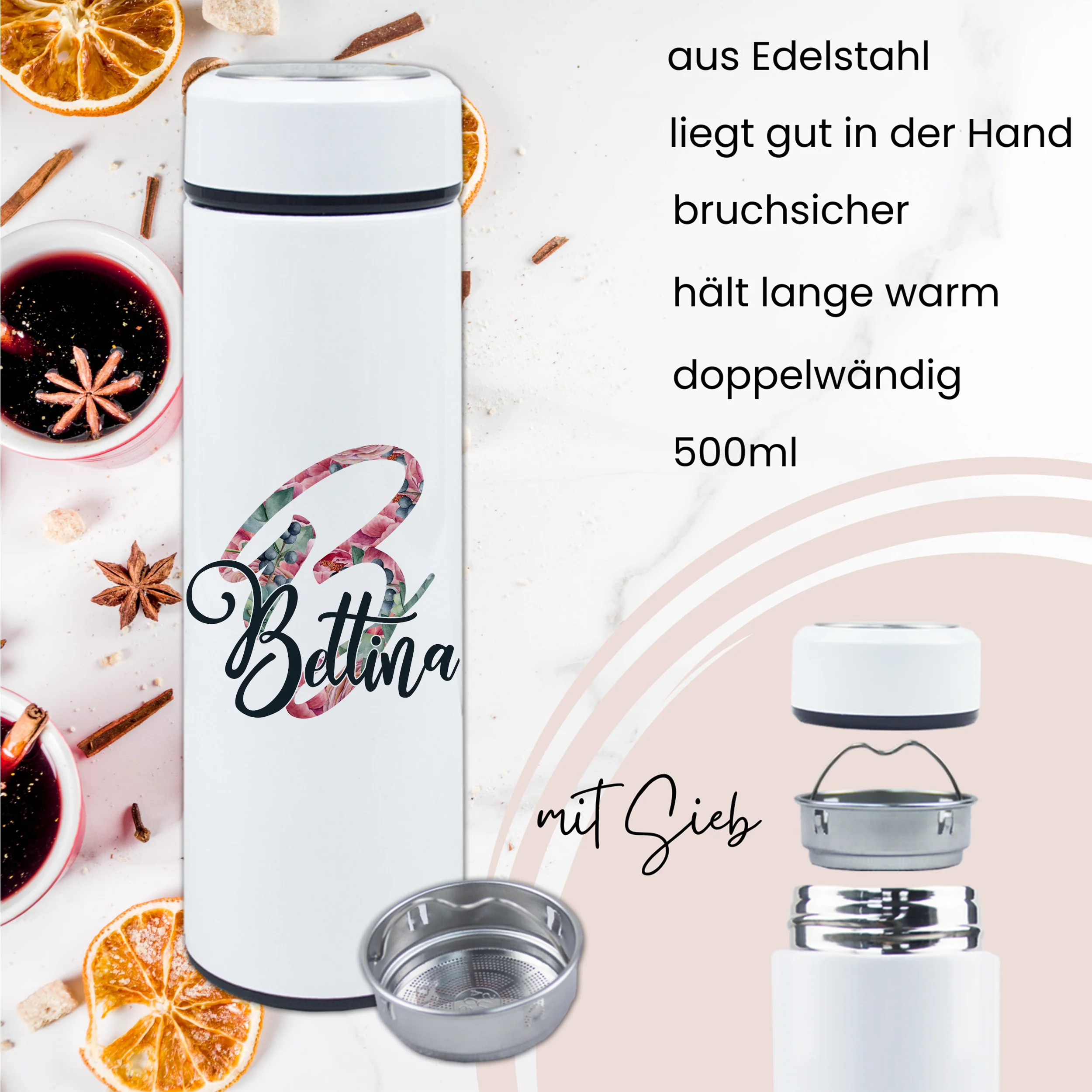 Tee Thermobecher mit personalisiertem Design - Image 3