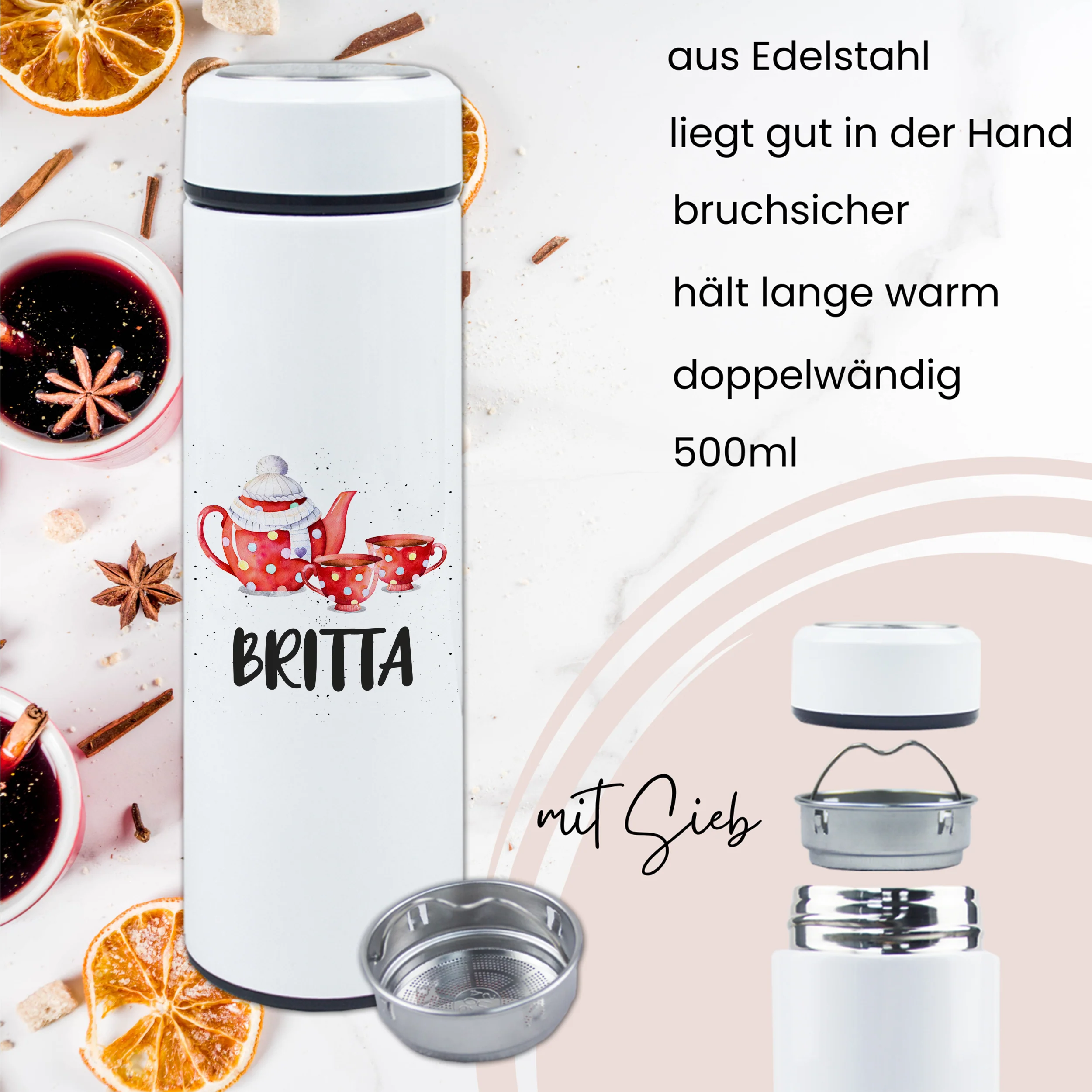 Tee Thermobecher mit Teekanne - Image 3