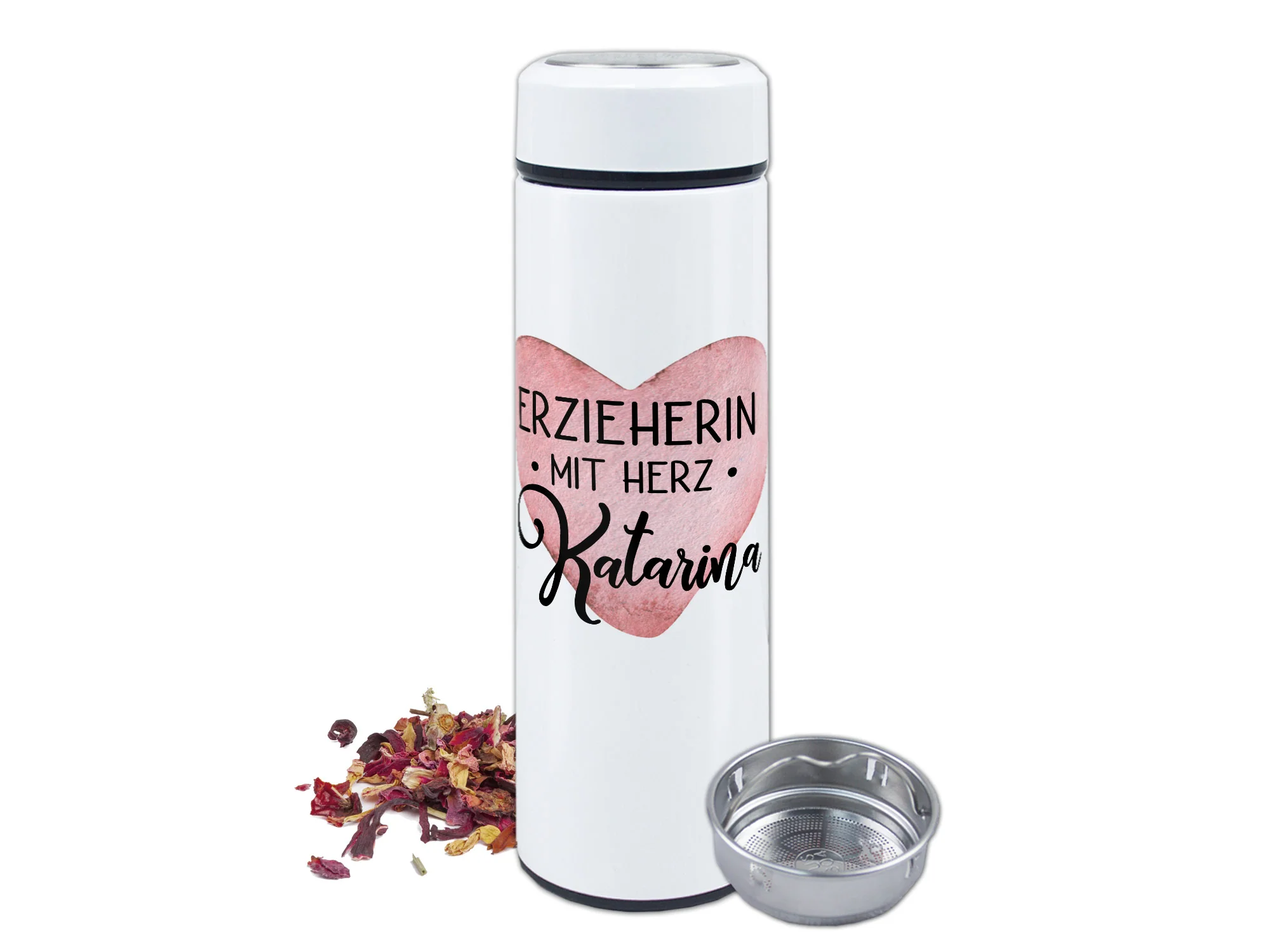 Tee Thermoflasche mit Herz - Für heiße Teemomente - Image 2