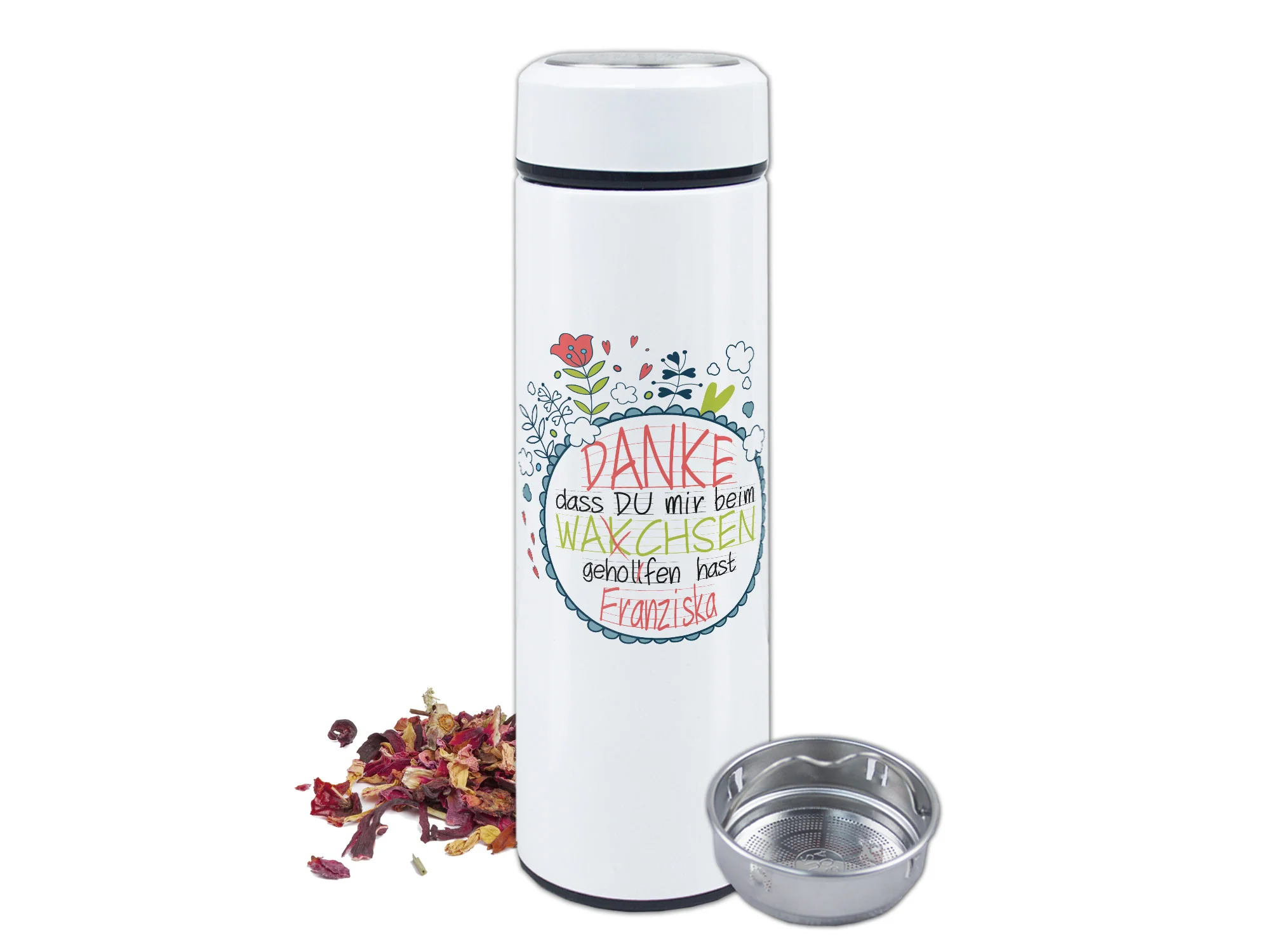 Tee Thermoflasche mit persönlichem Dankesmotiv - Für warme Momente - Image 2