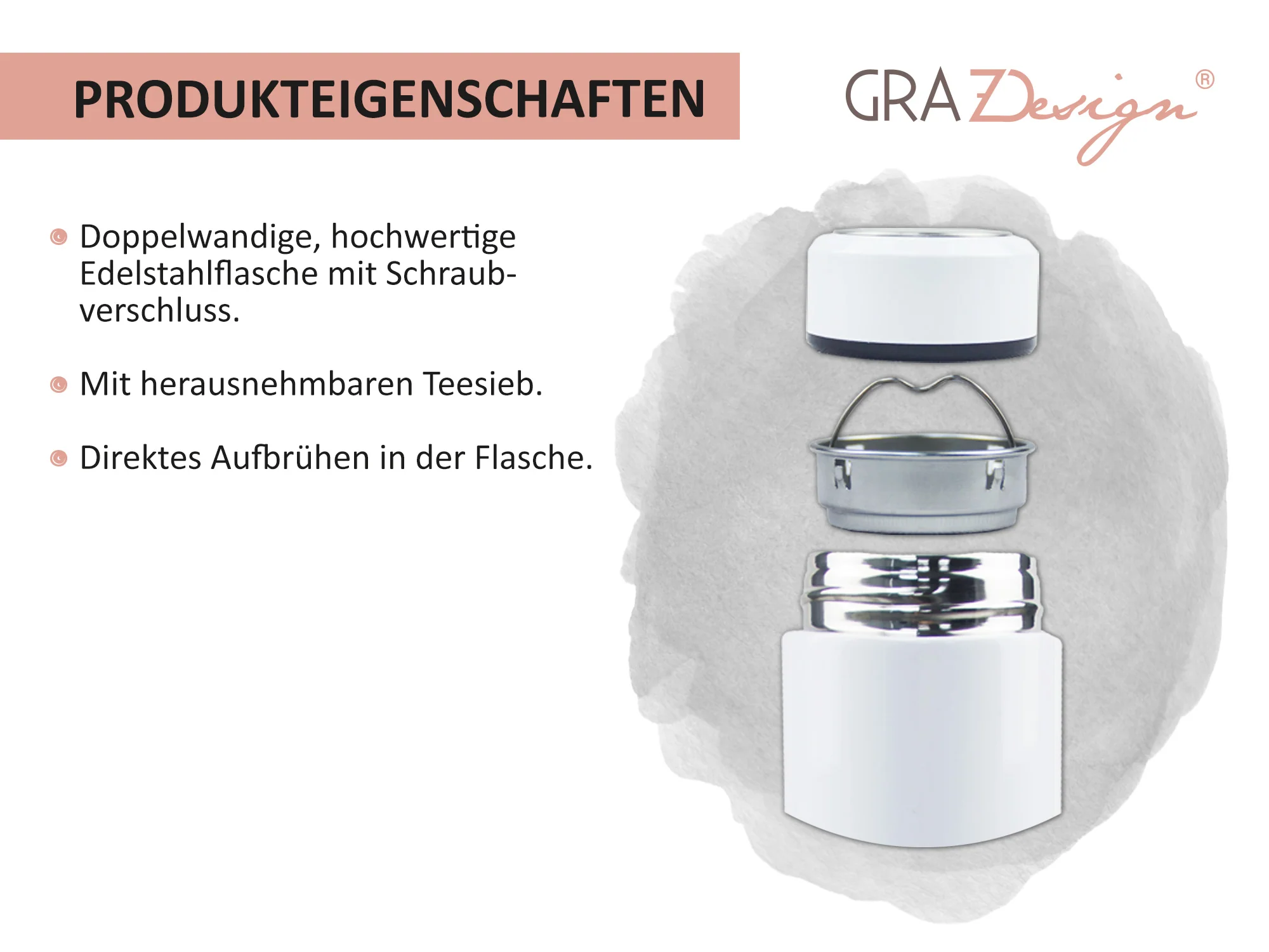 Tee Thermoflasche mit persönlichem Dankesmotiv - Für warme Momente - Image 3