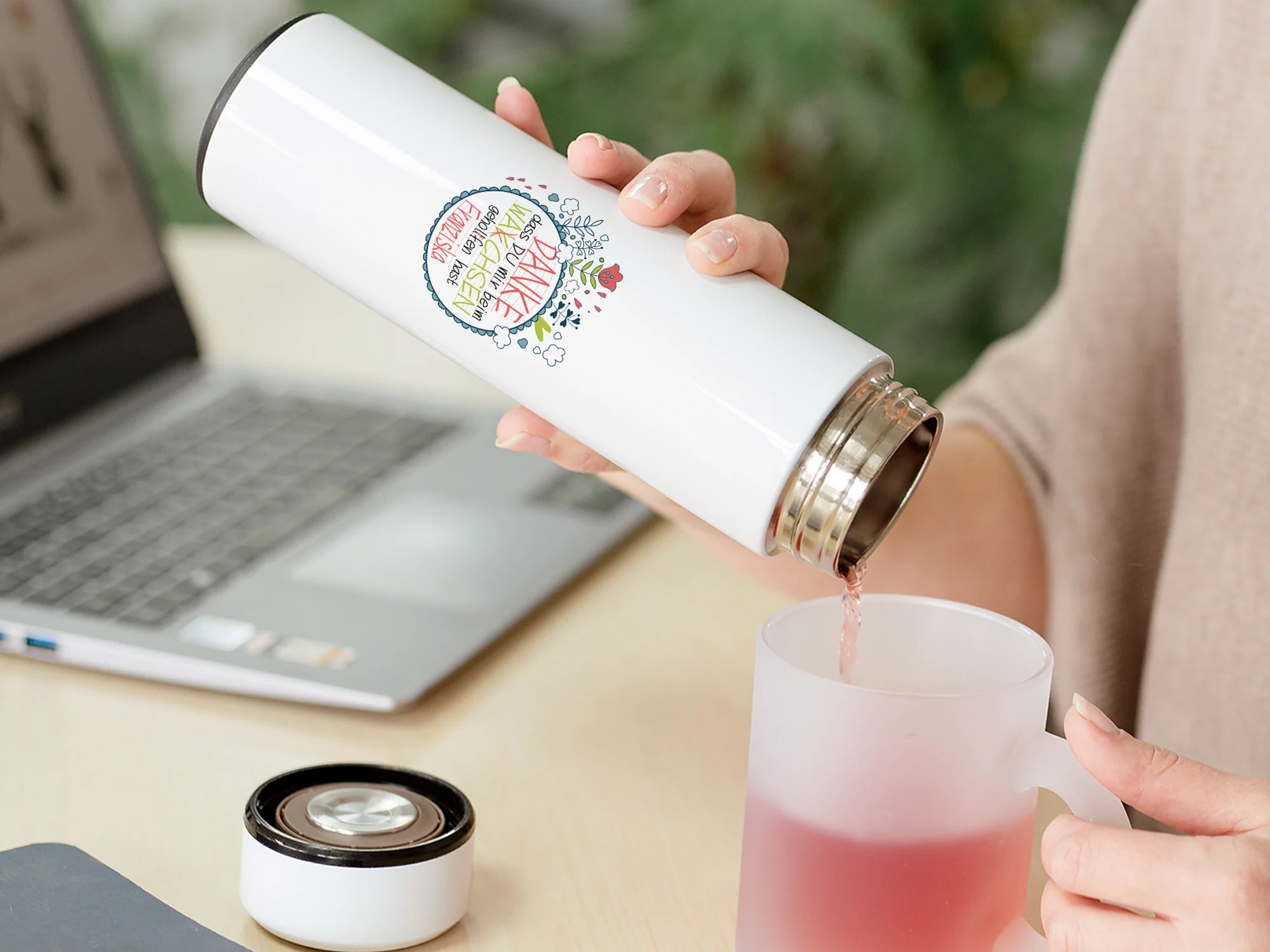 Tee Thermoflasche mit persönlichem Dankesmotiv - Für warme Momente - Image 4