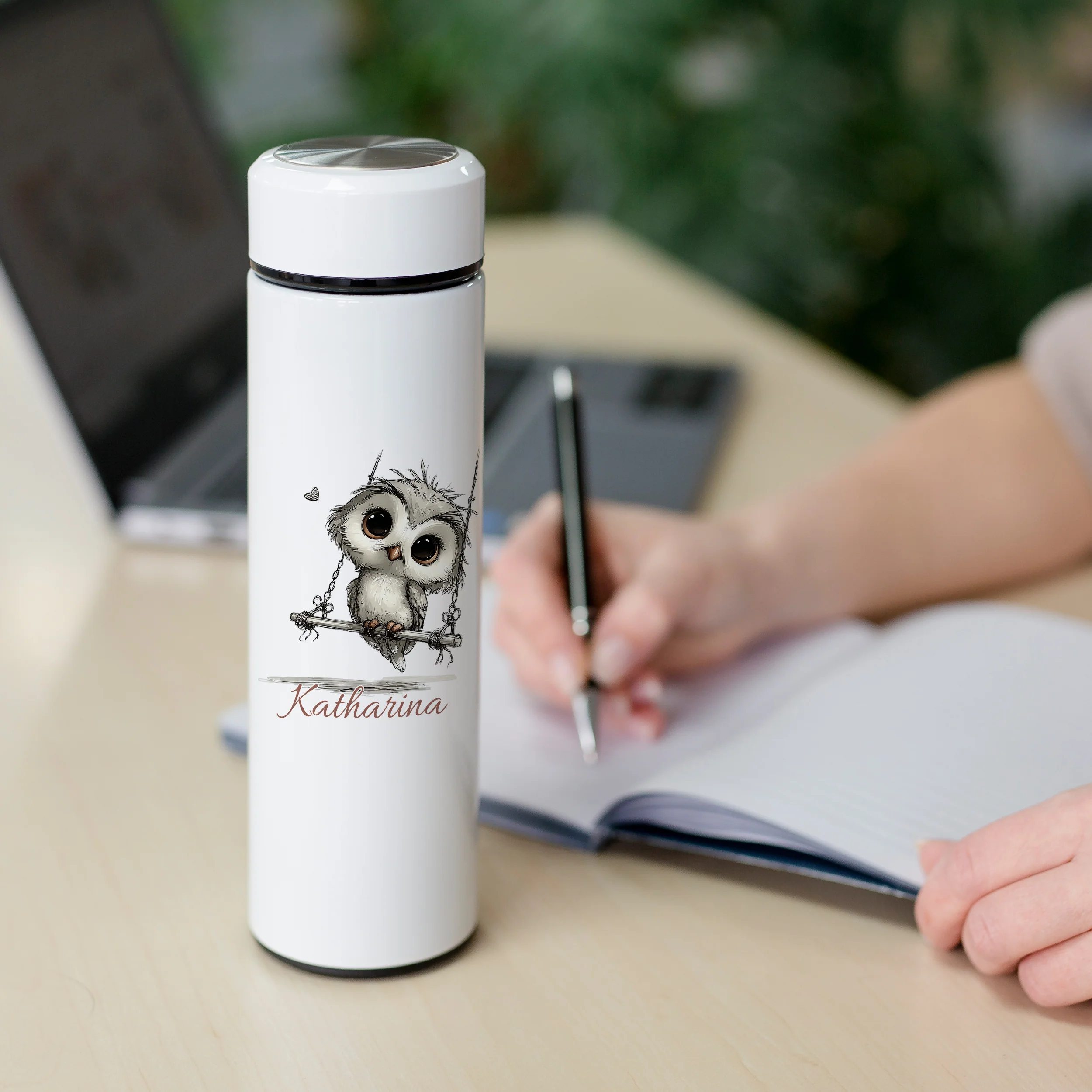 Tee-Thermosflasche Eule - Für gemütliche Teestunden - Image 2