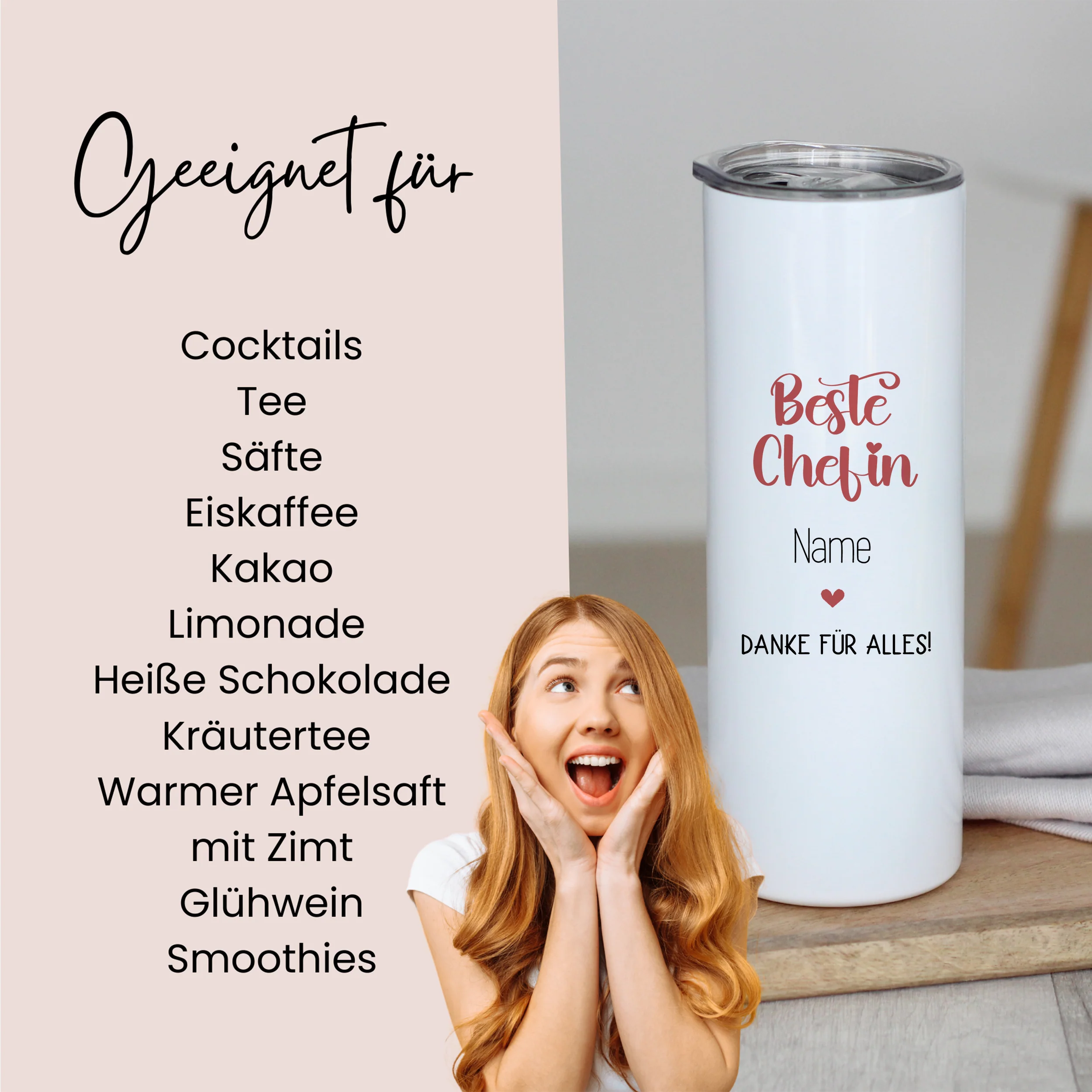 Thermobecher Beste Chefin - Wertschätzung für die Chefin - Image 3