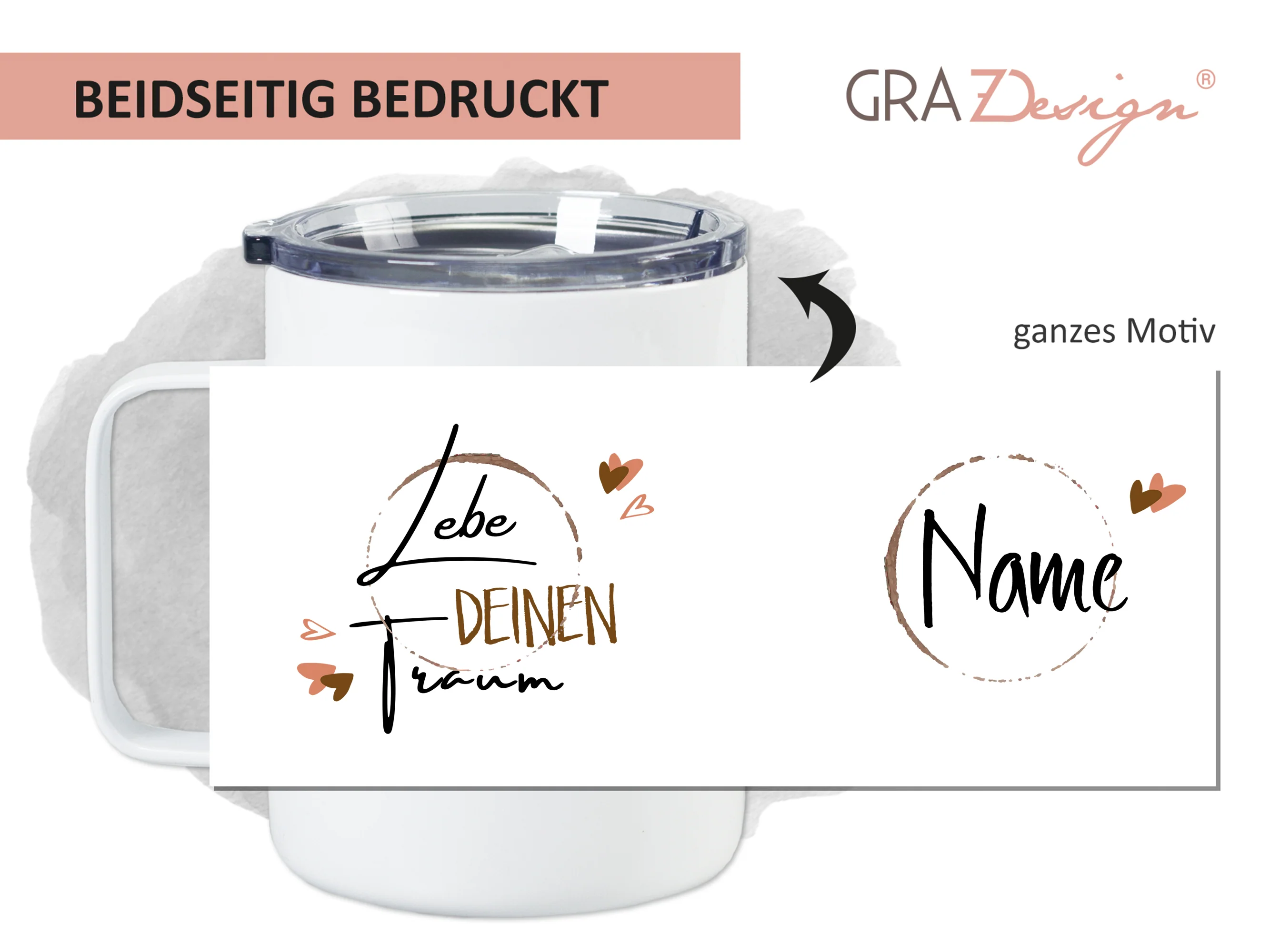 Thermobecher Lebe deinen Traum - Für Inspiration unterwegs - Image 2