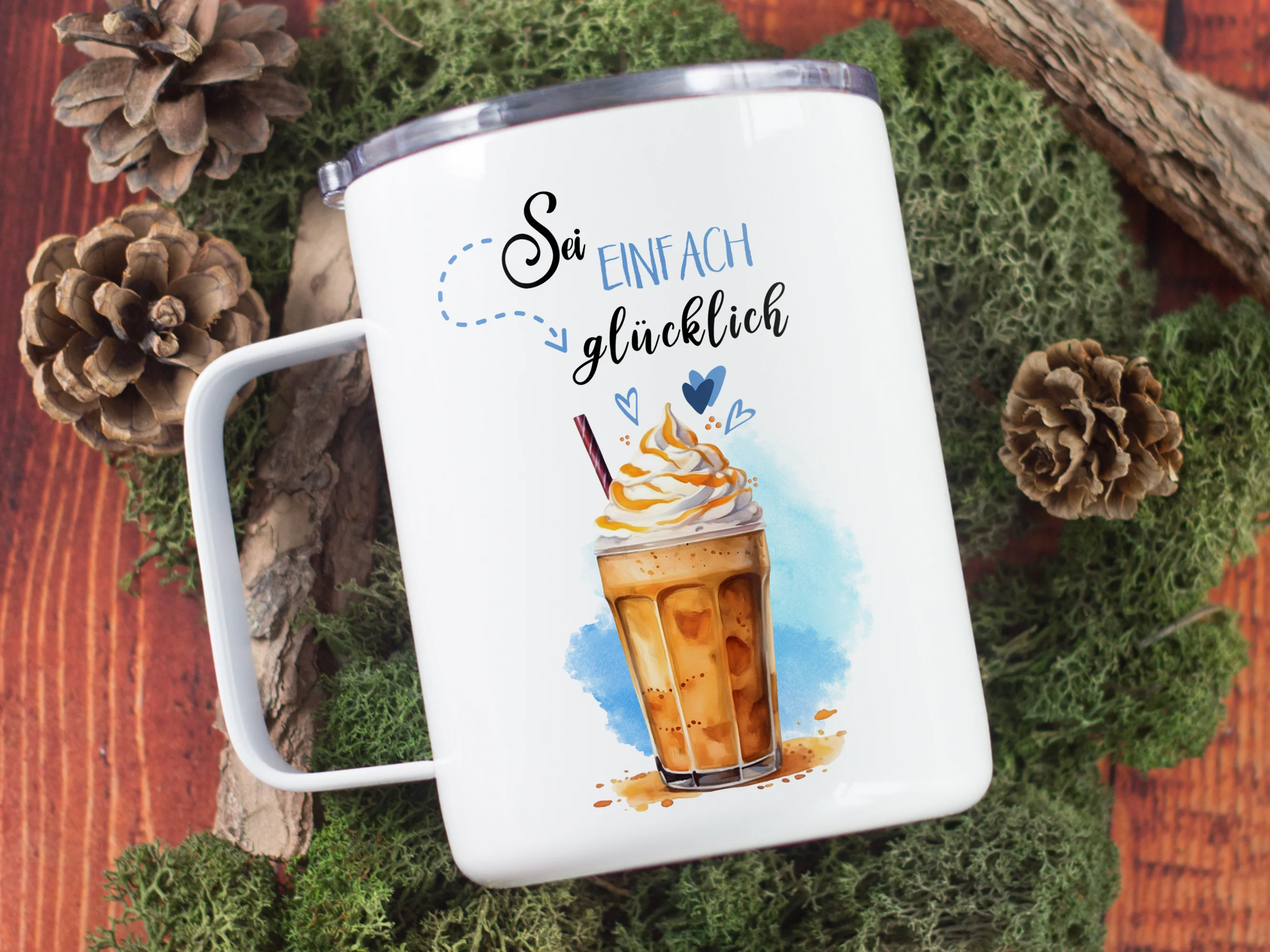 Thermobecher Sei einfach glücklich - Für genussvolle Momente - Image 6