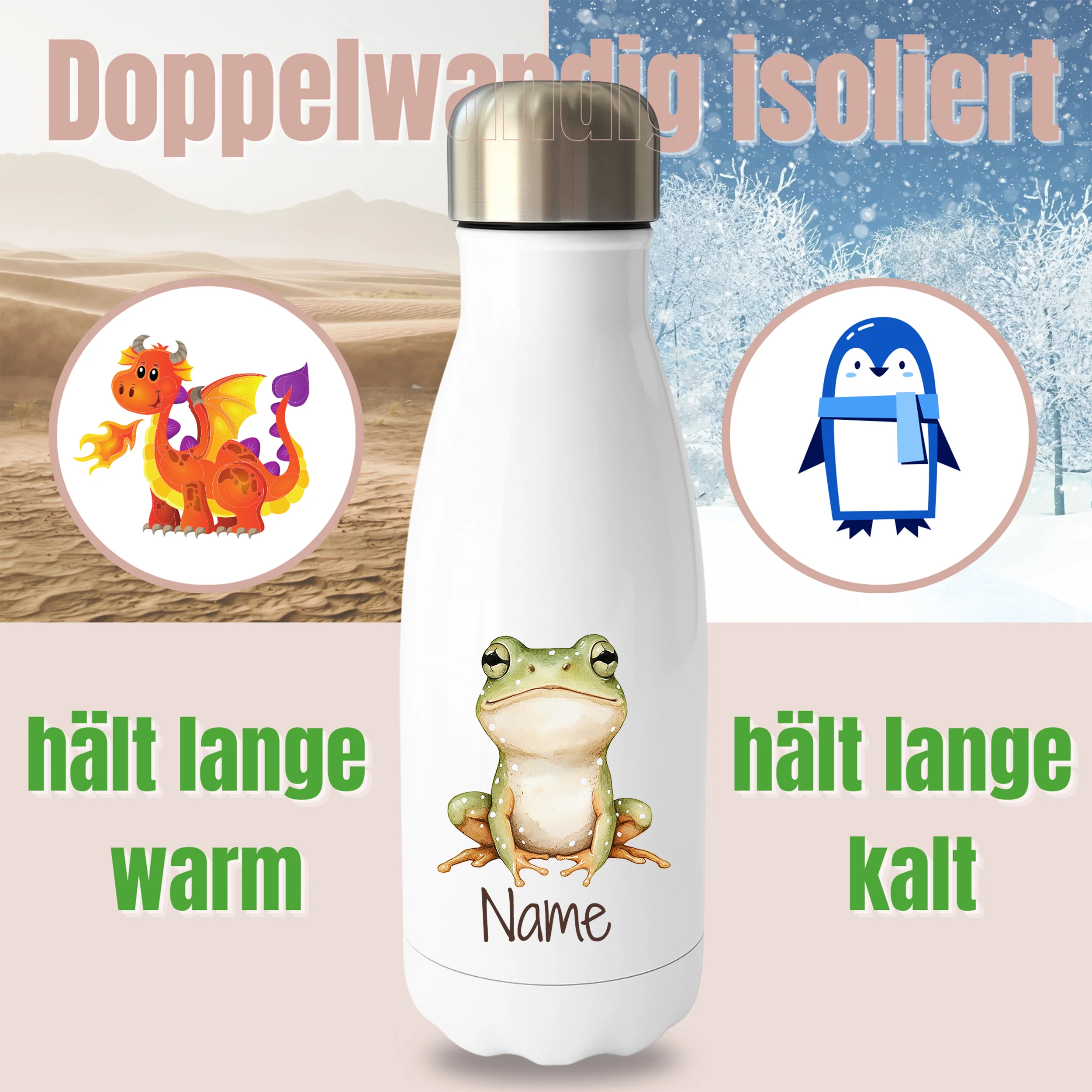 Thermoflasche Frosch - Image 2