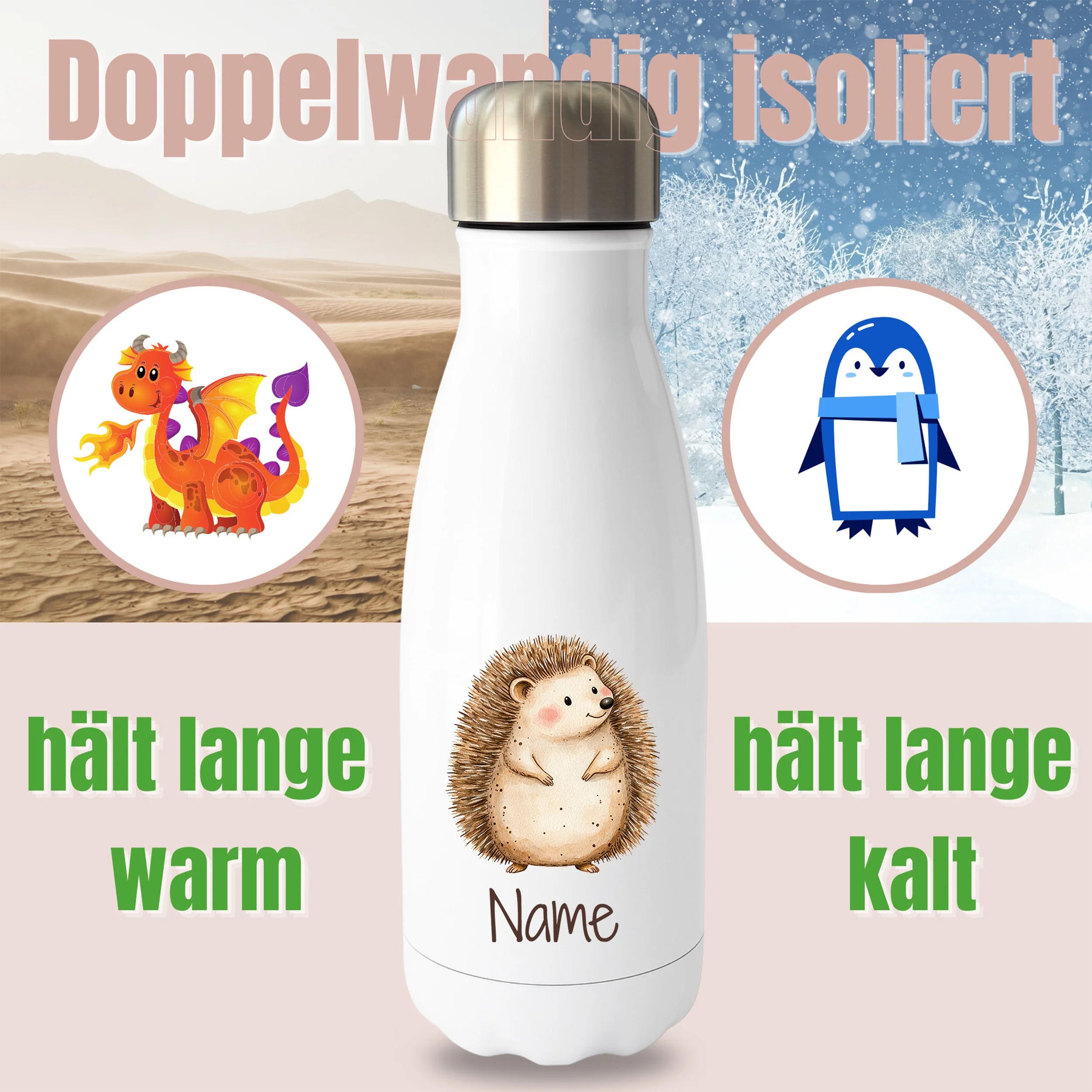 Thermoflasche Igel - Image 2