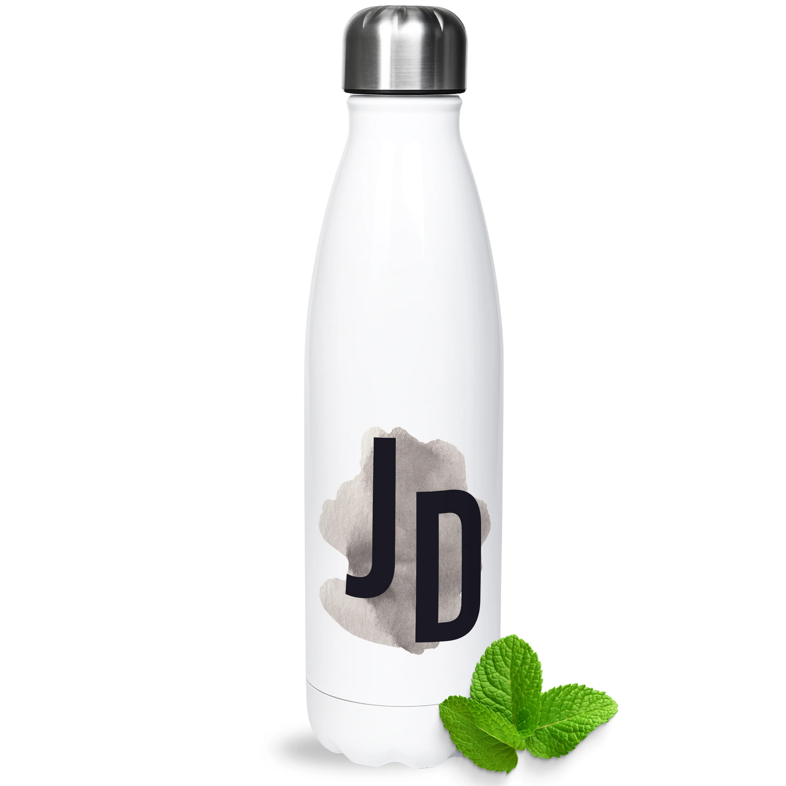 Thermoflasche mit personalisiertem Monogramm
