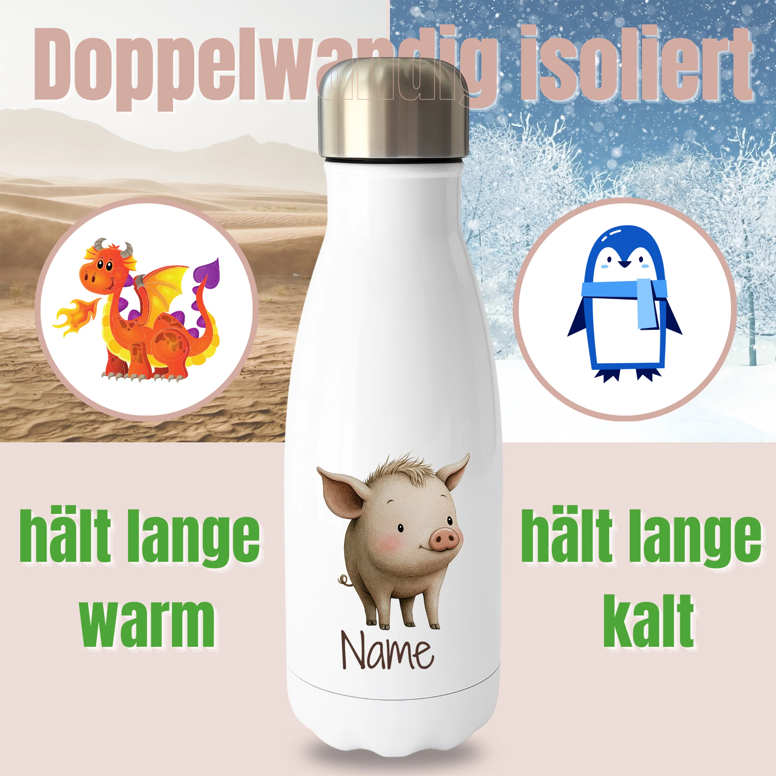Thermoflasche Schwein - Image 2