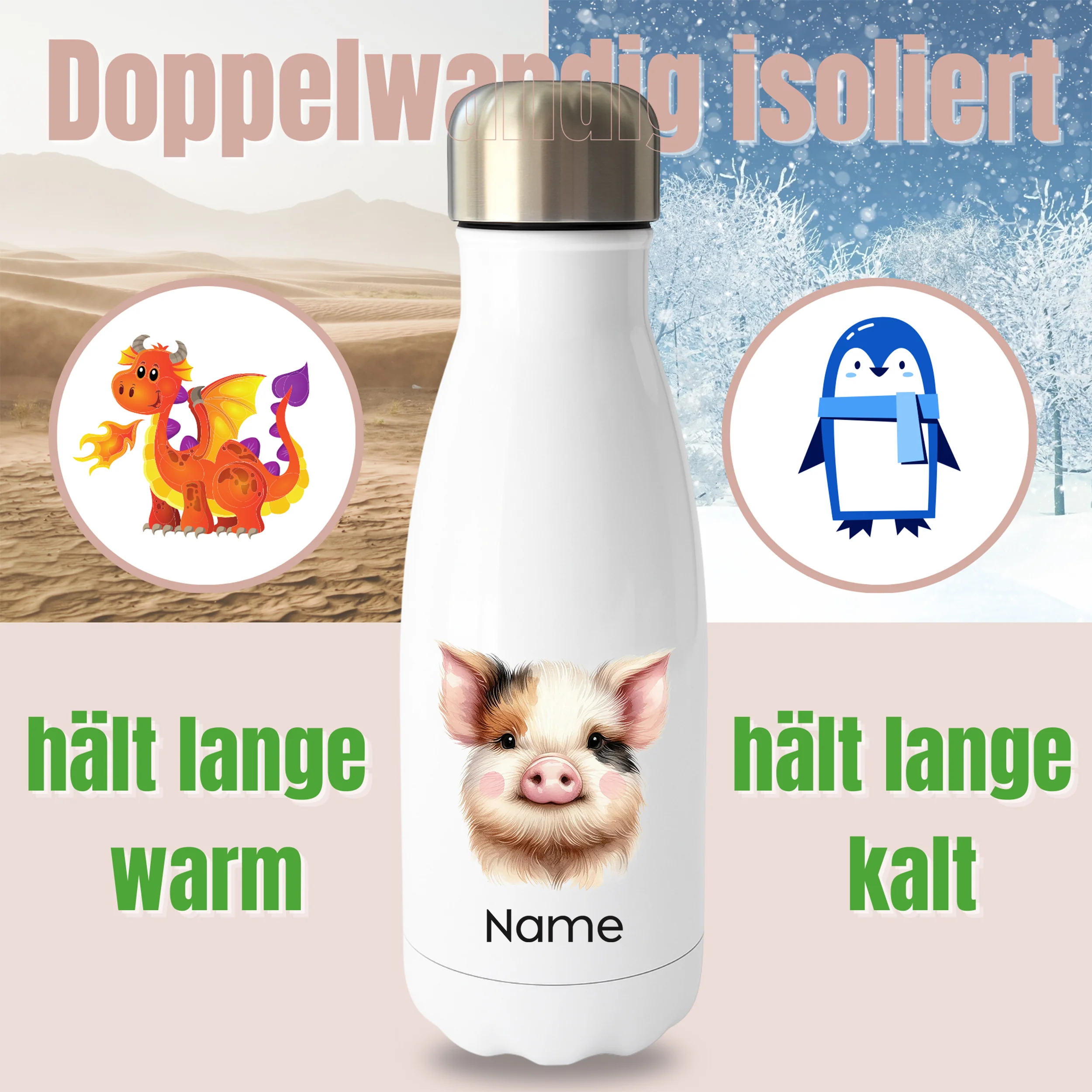 Thermoflasche Schwein - Image 2