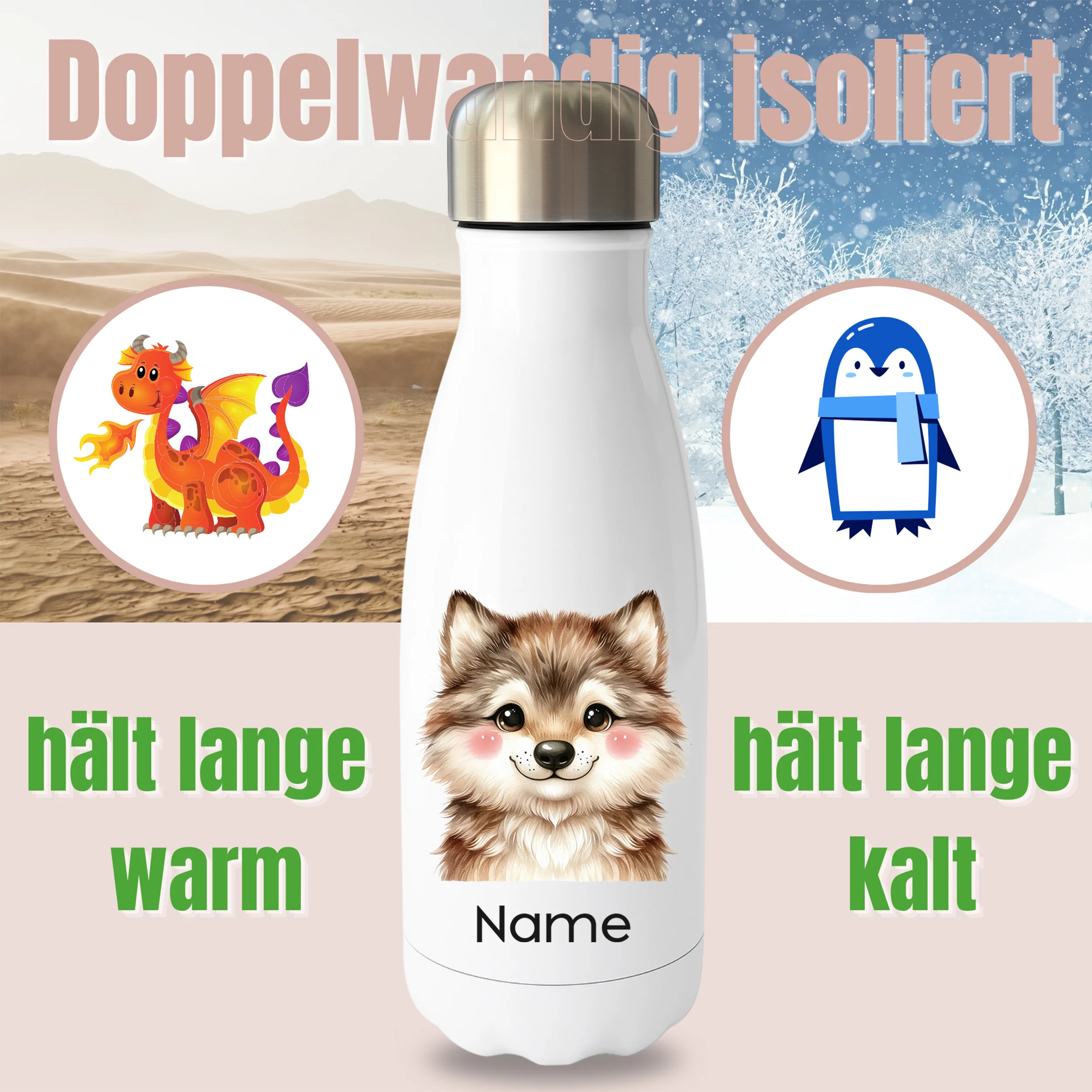 Thermoflasche Wolf - Image 2