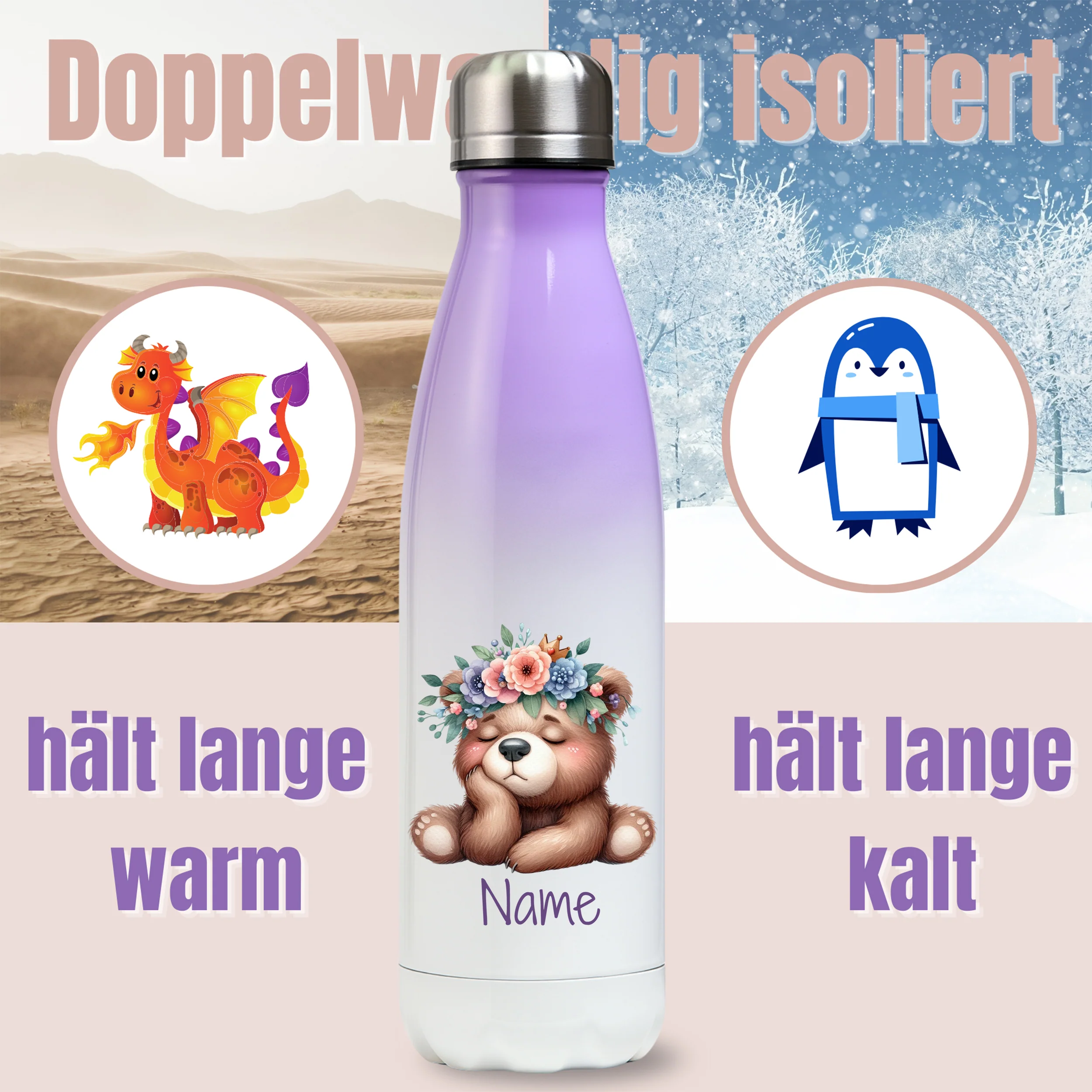Thermos Trinkflasche Bär - Image 3