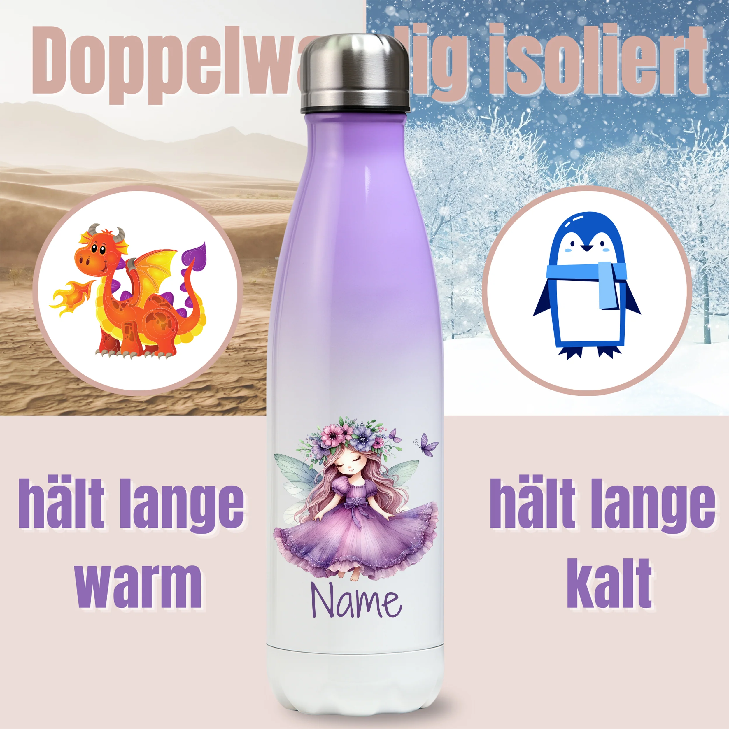 Thermos Trinkflasche Fee - Image 3