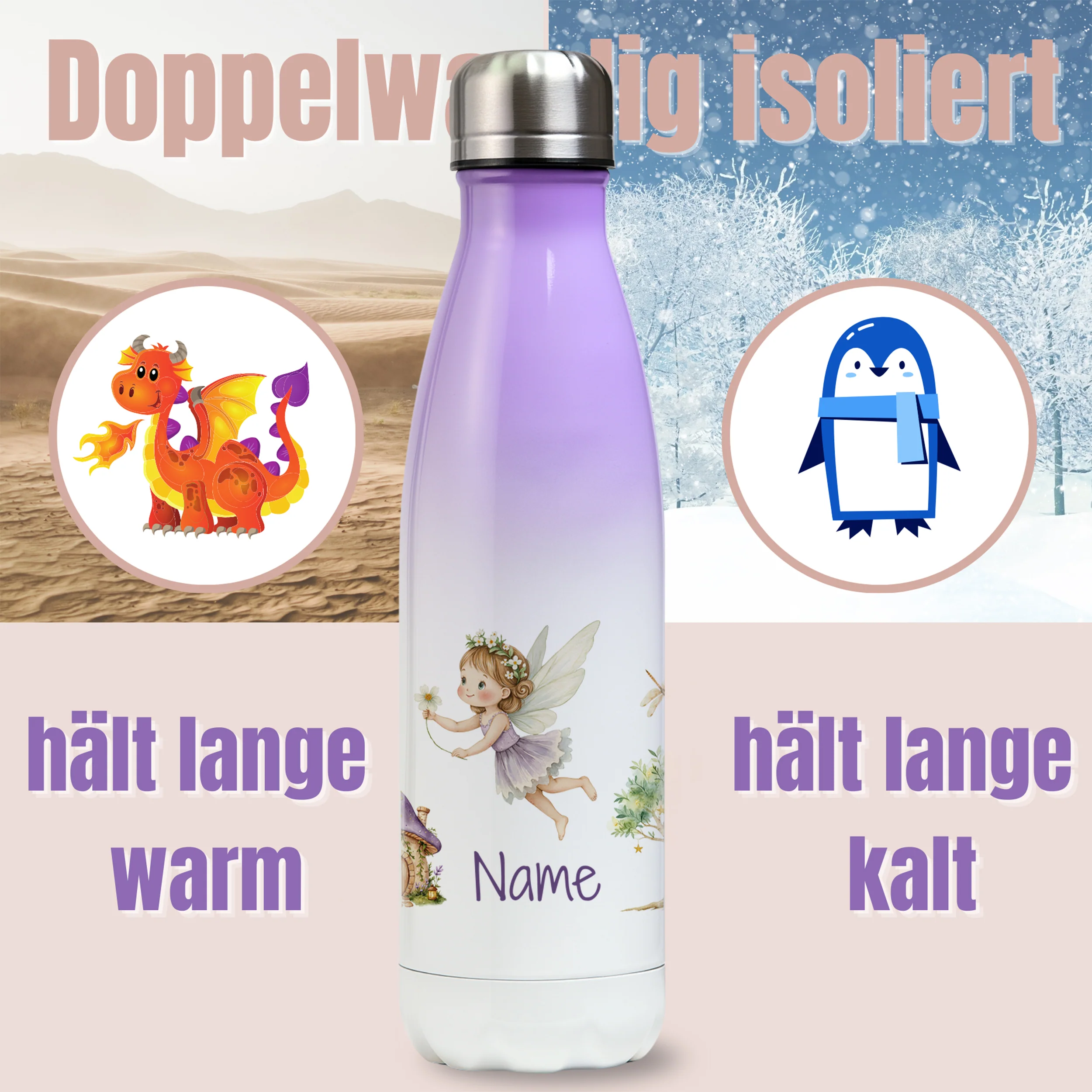 Thermos Trinkflasche Fee - Image 3