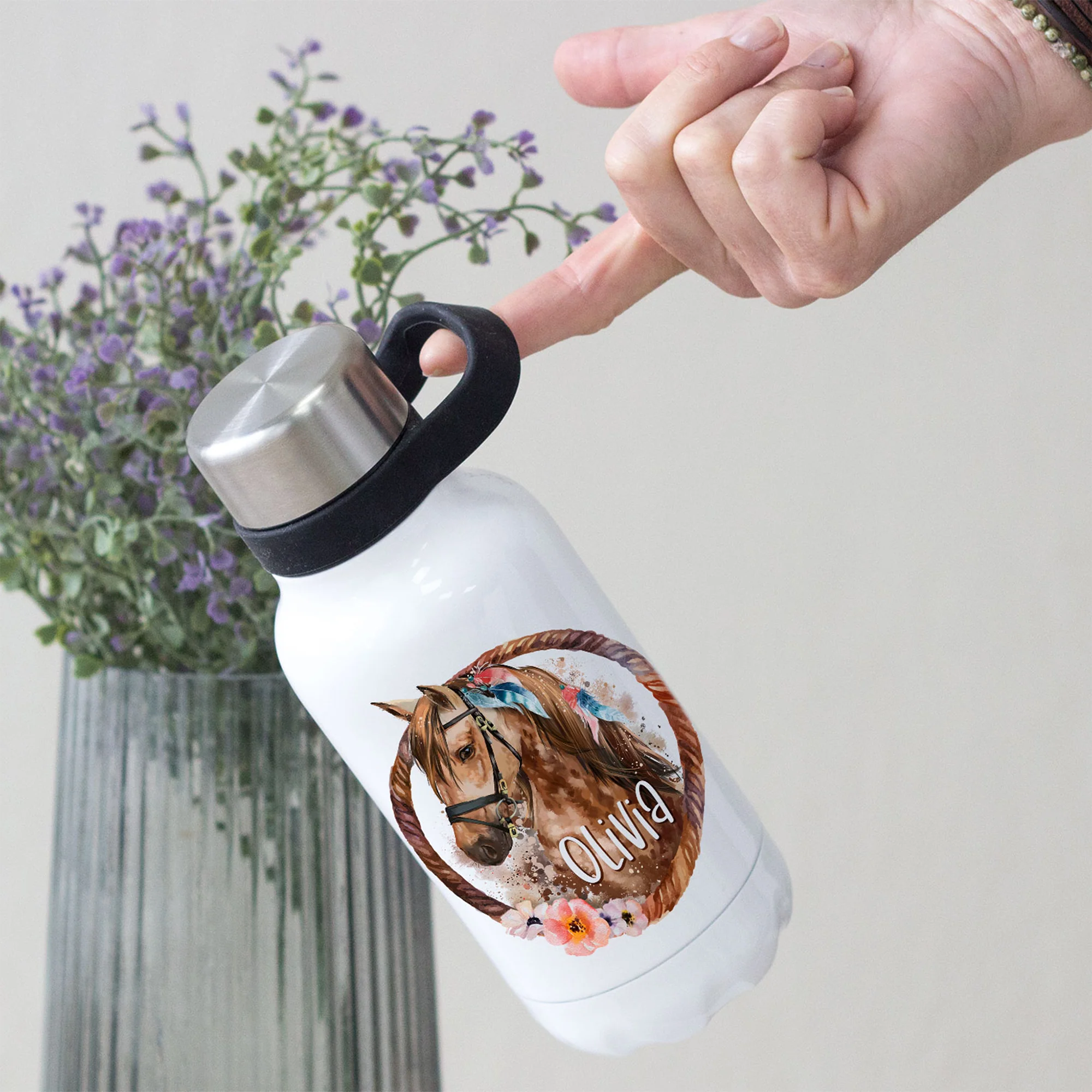 Thermosflasche  Pferd im Boho-Stil - Image 2