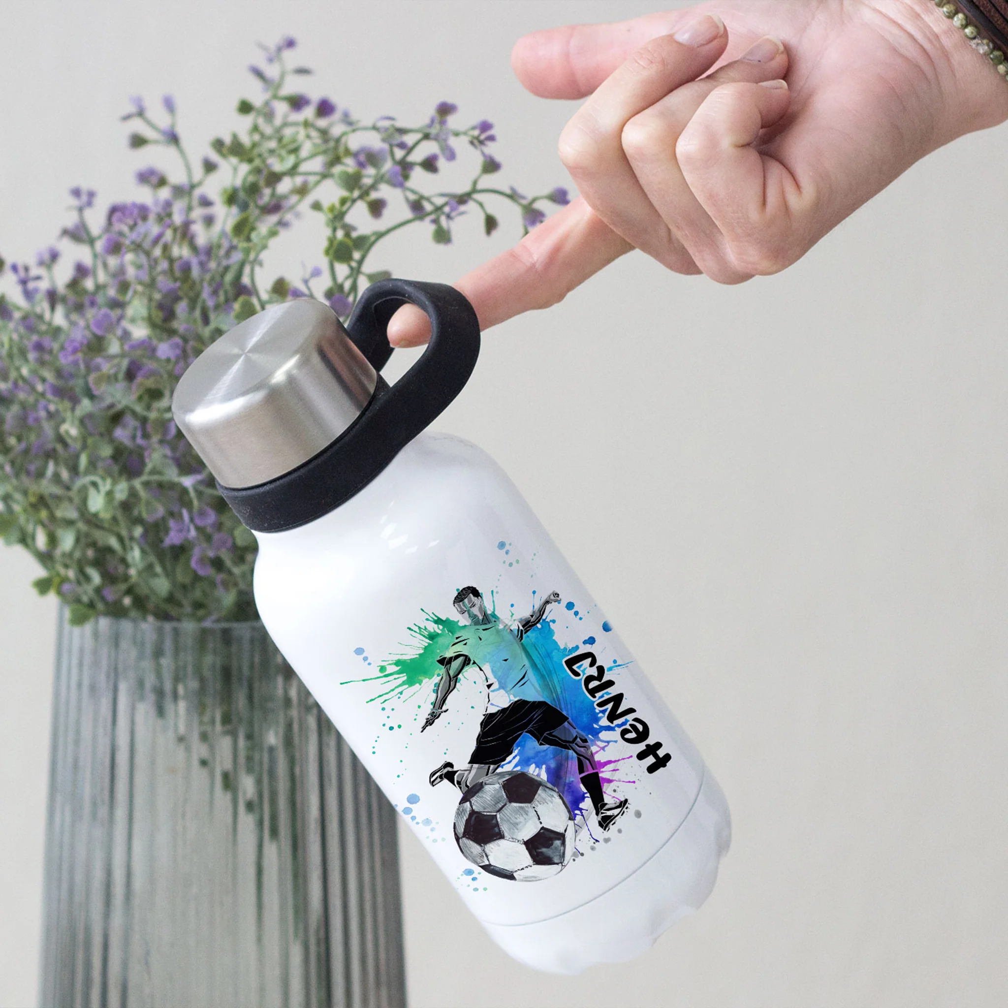 Thermosflasche mit Fußball-Motiv - Image 2