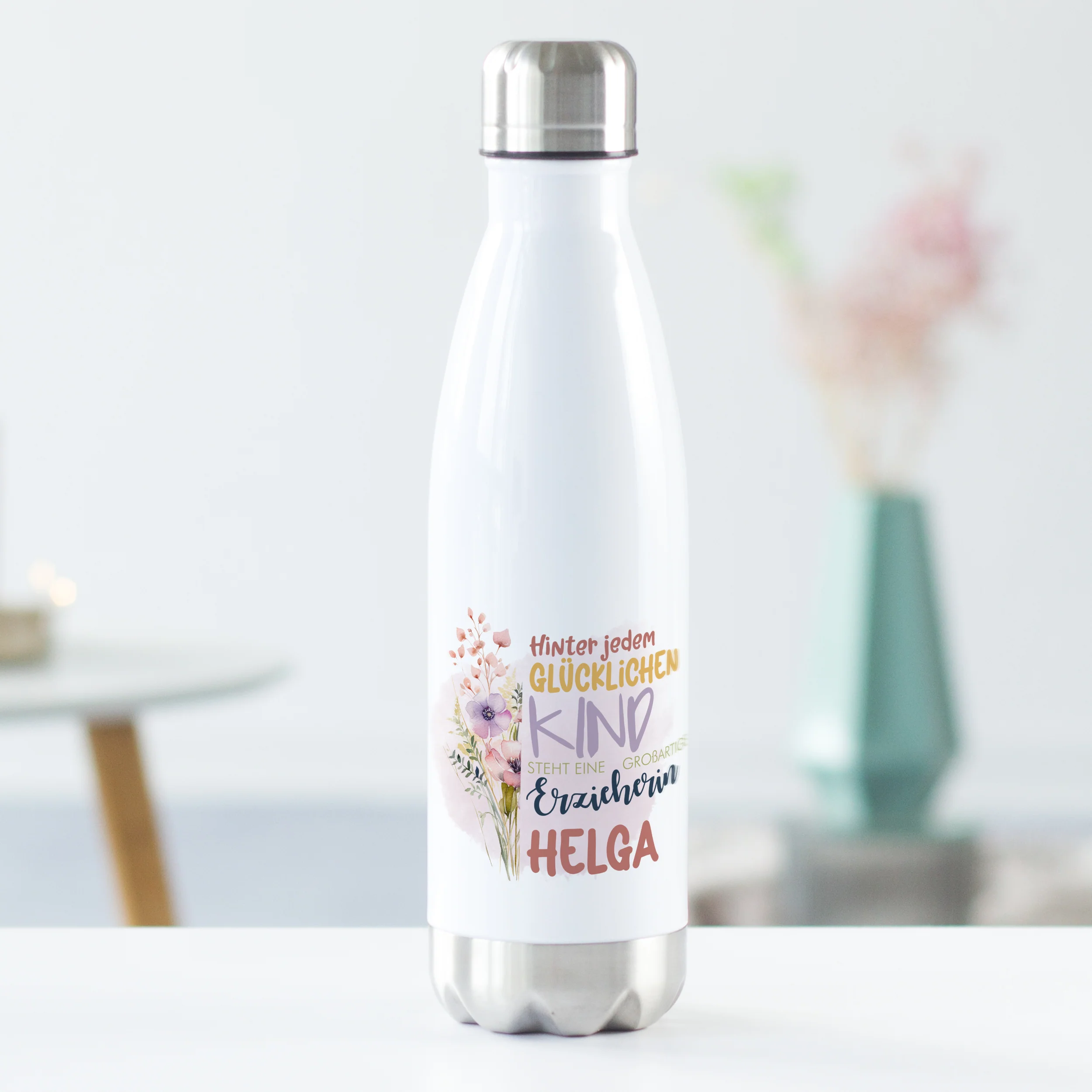Thermosflasche Glückliches Kind - Für liebevolle Erzieherinnen - Image 2